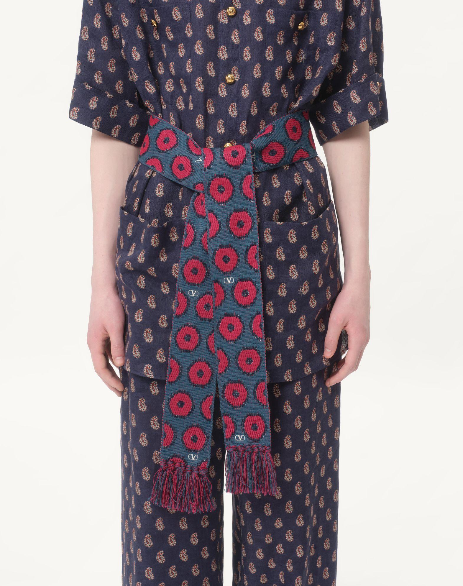 ANTIBES COTTON SCARF WITH FRINGE Product Image