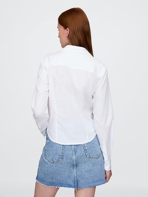 Organic Cotton Cropped Shirt Product Image