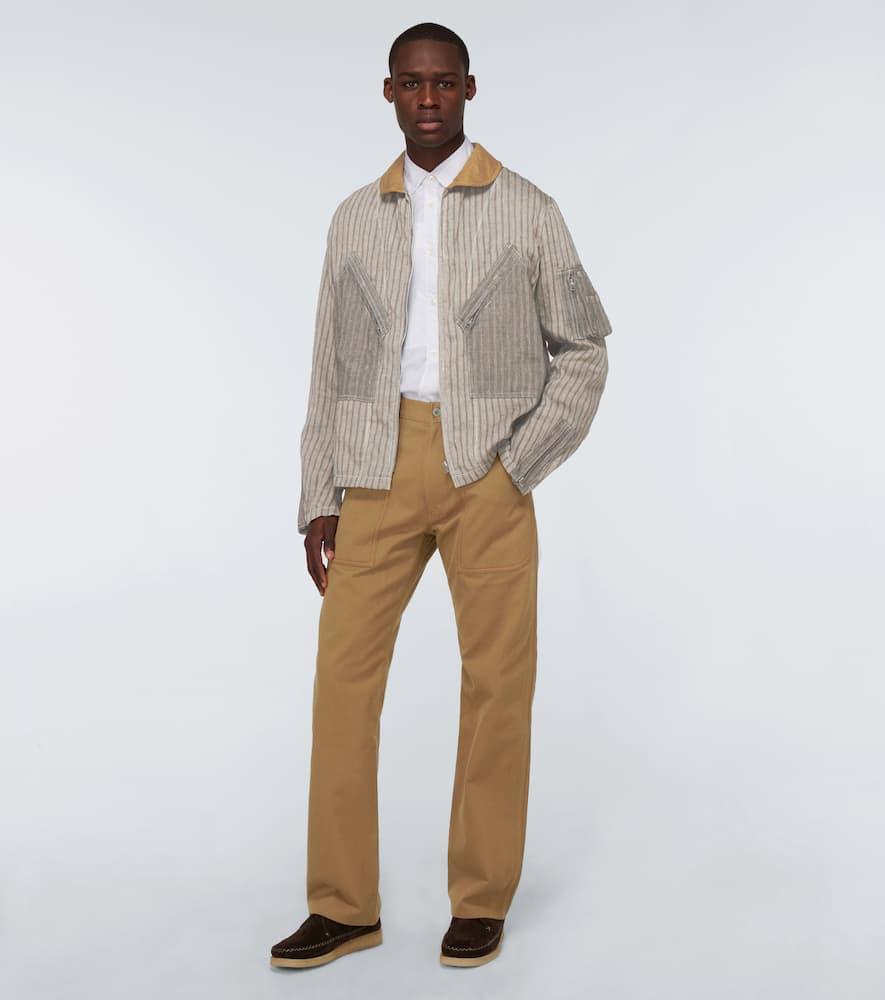 JUNYA WATANABE Straight-fit Cotton Chino Pants In Beige Product Image