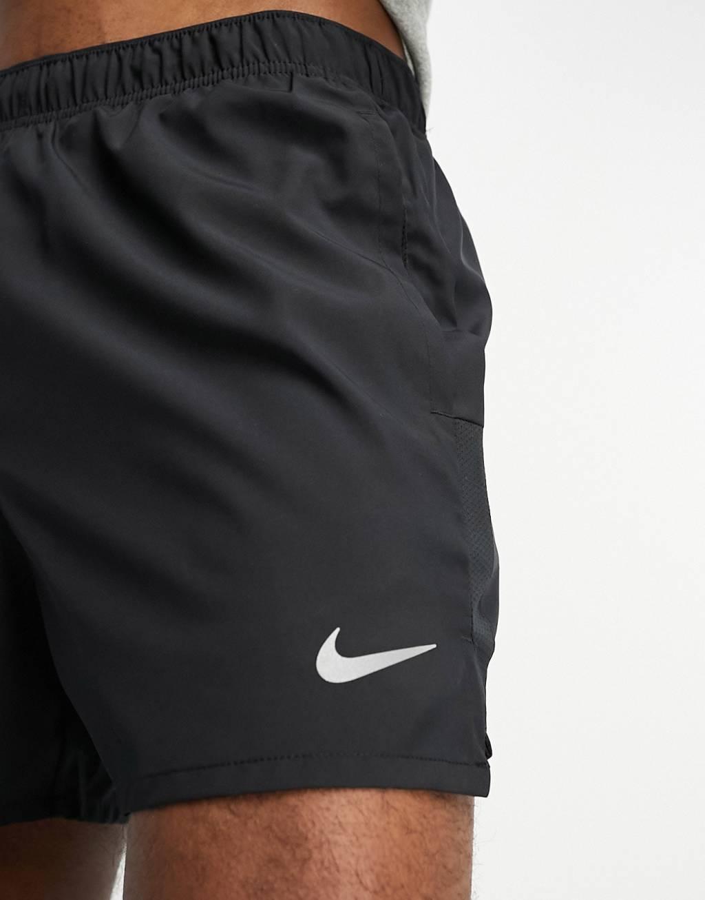 Nike Running Dri-FIT Challenger 5-inch shorts in black Product Image