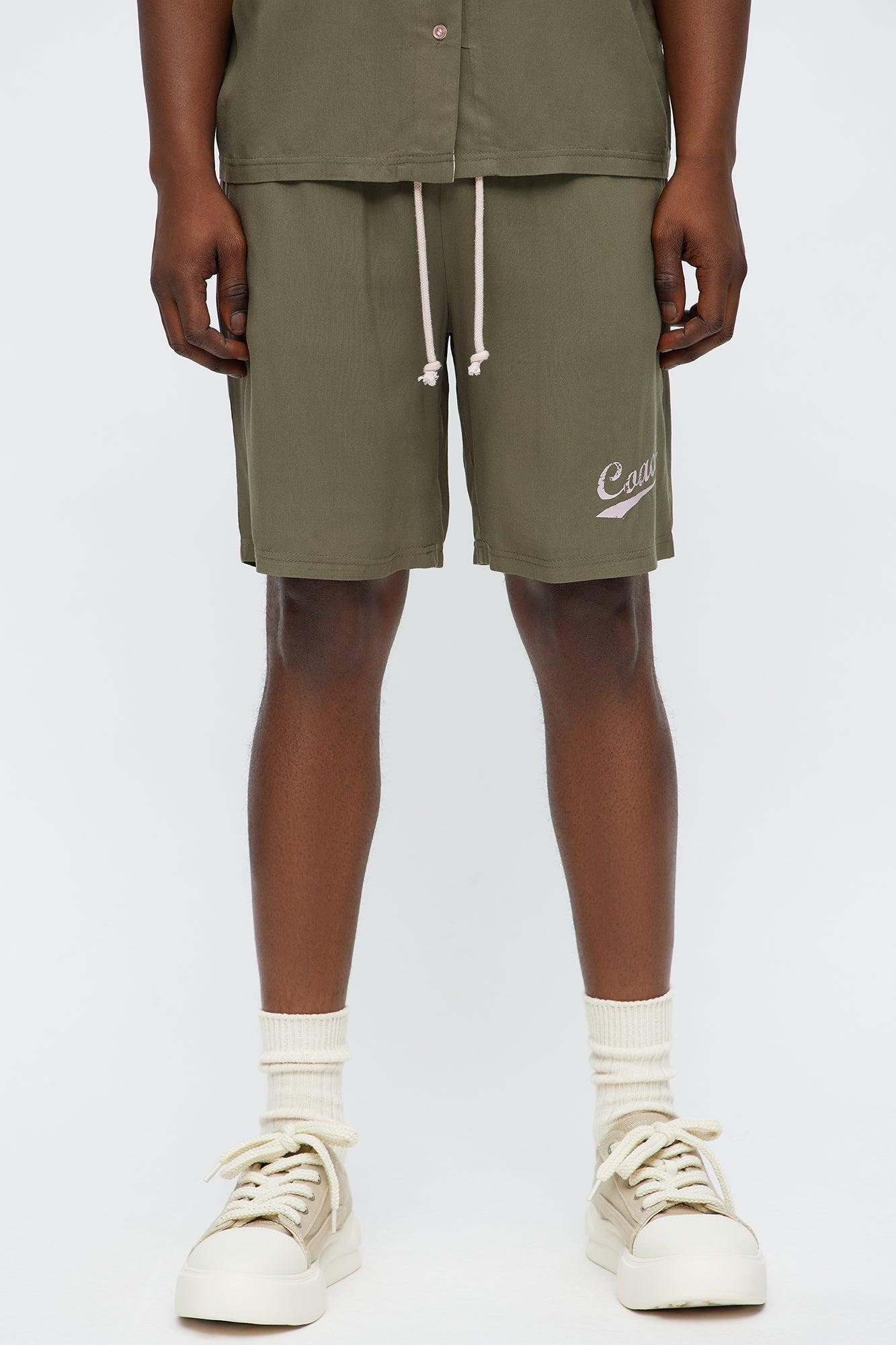 Relaxed Coach Shorts - Brown/combo Product Image