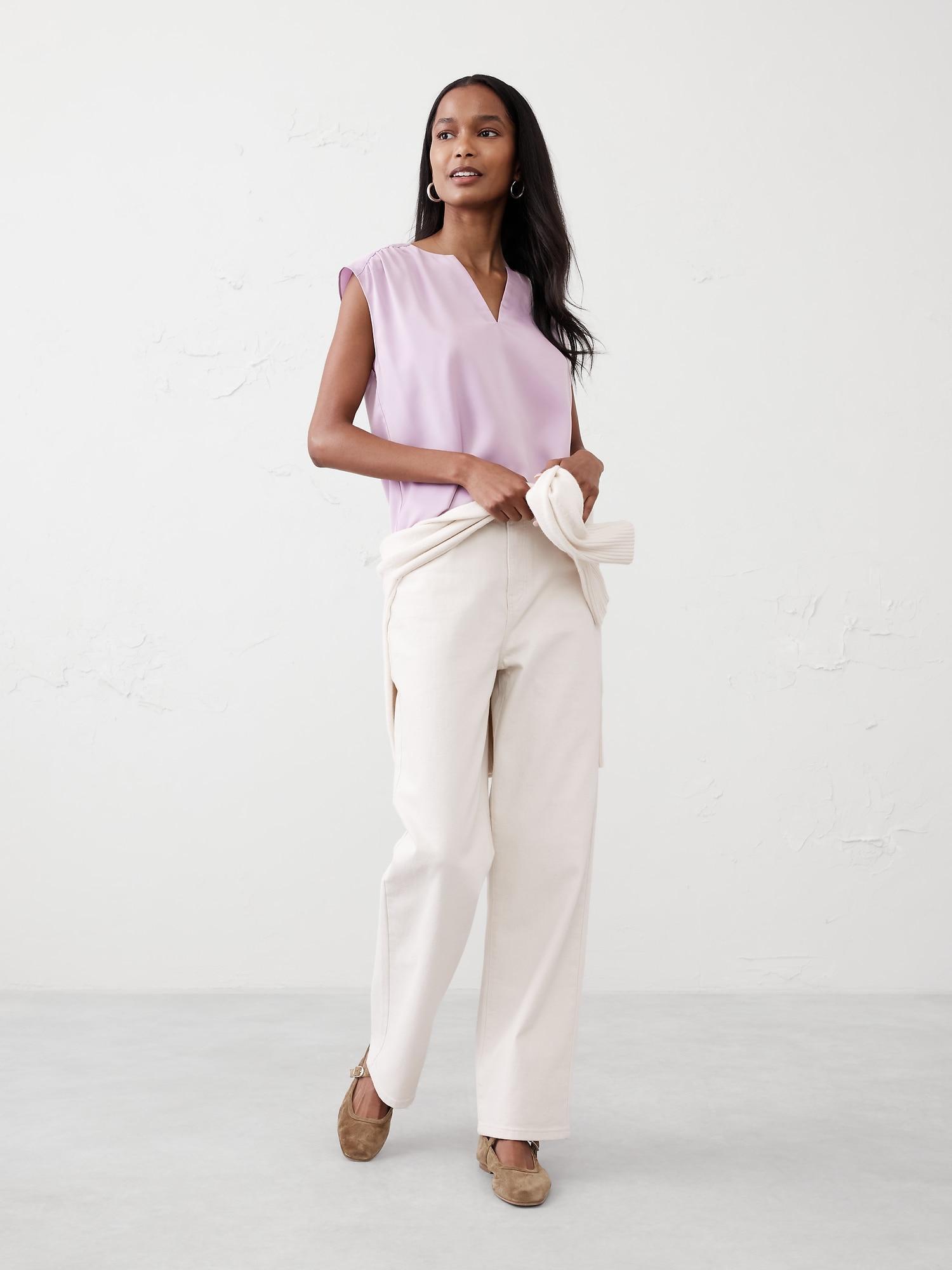 Cap-Sleeve Blouse Product Image