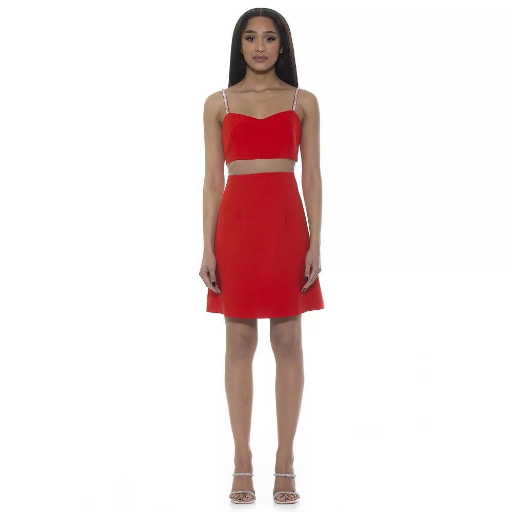 Womens ALEXIA ADMOR Eloise Sweetheart Fit & Flare Mini Dress Product Image