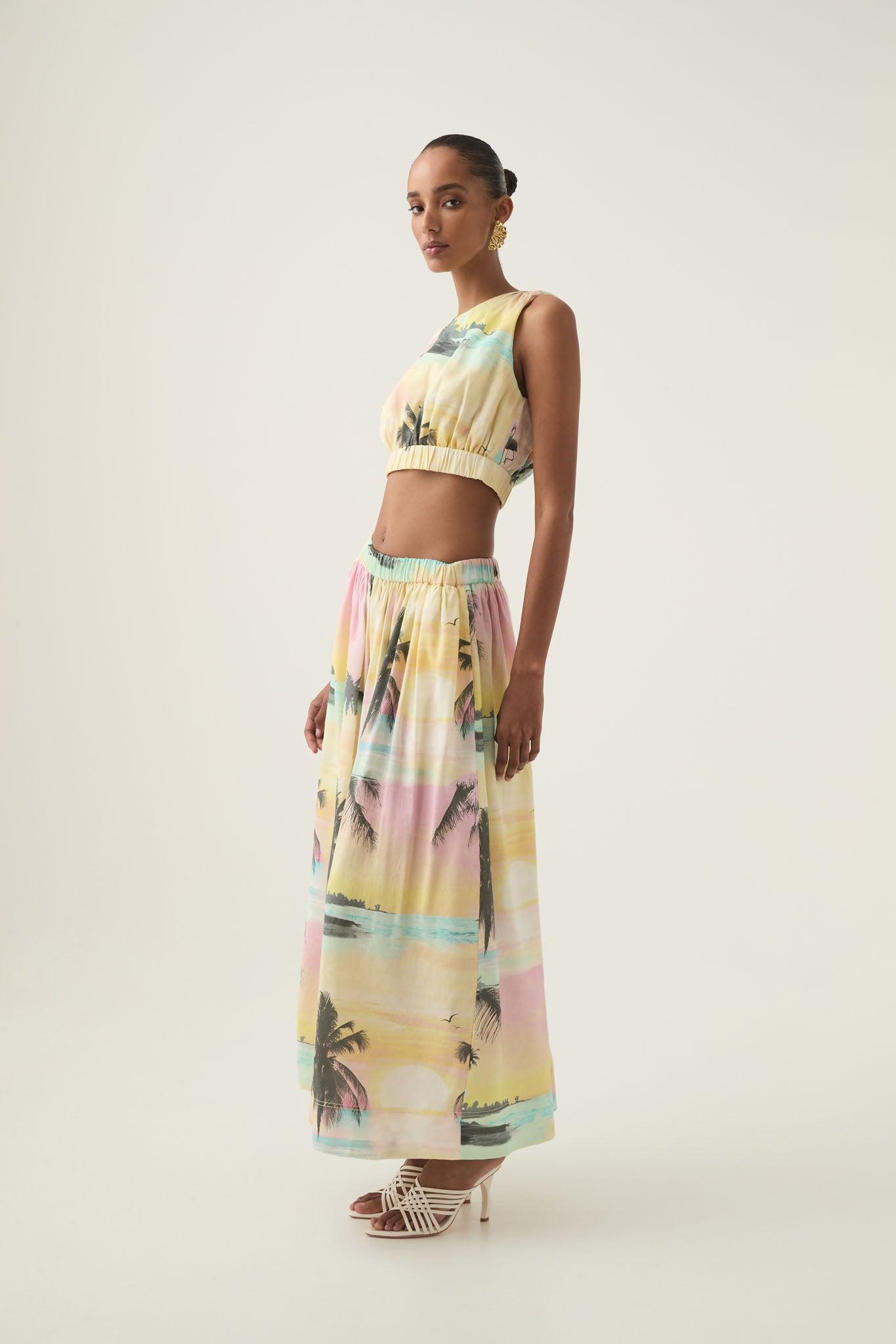 Valentine Frill Maxi Dress Product Image