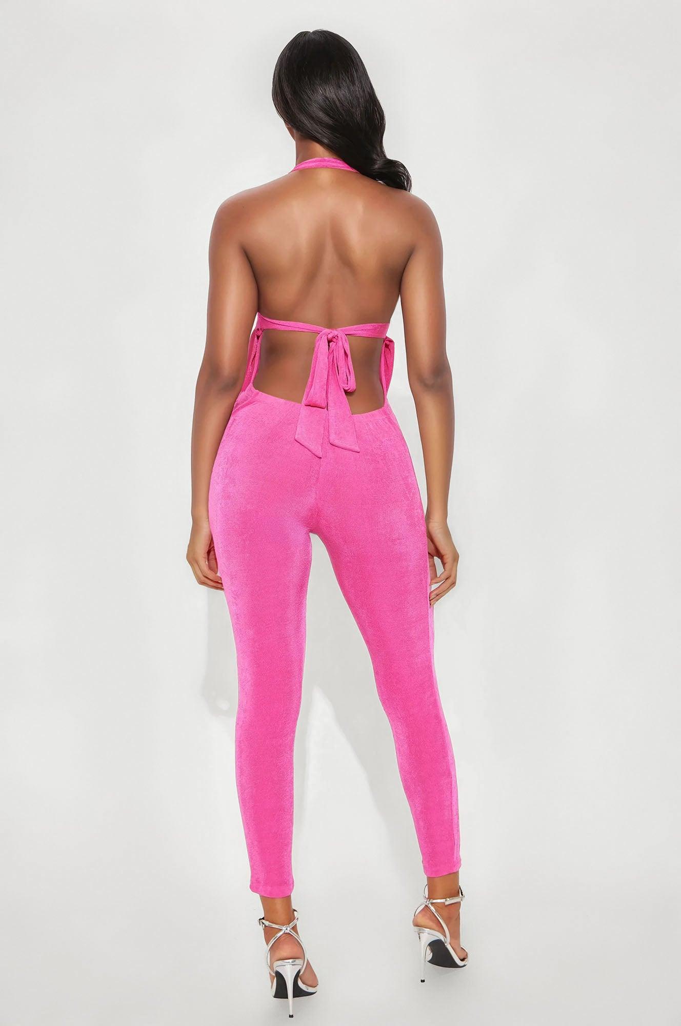 My Clarity Jumpsuit - Hot Pink Product Image