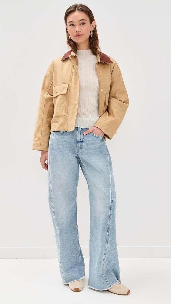 Guest in Residence Rib Mock Neck Shell Sweater Vest | Shopbop Product Image