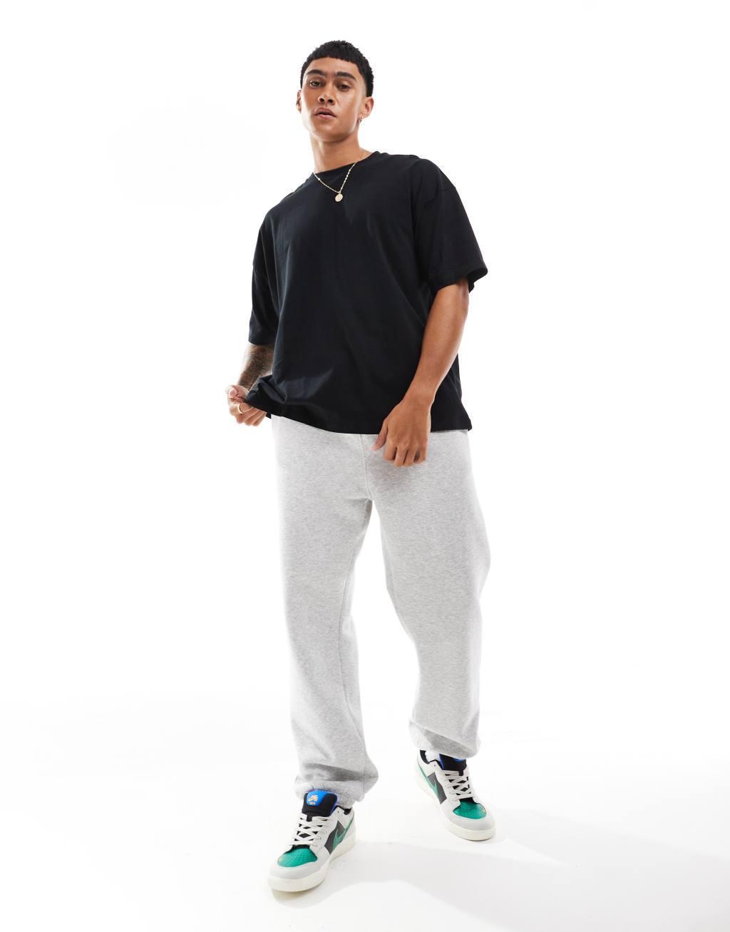 ASOS DESIGN boxy oversized T-shirt in black with back print Product Image