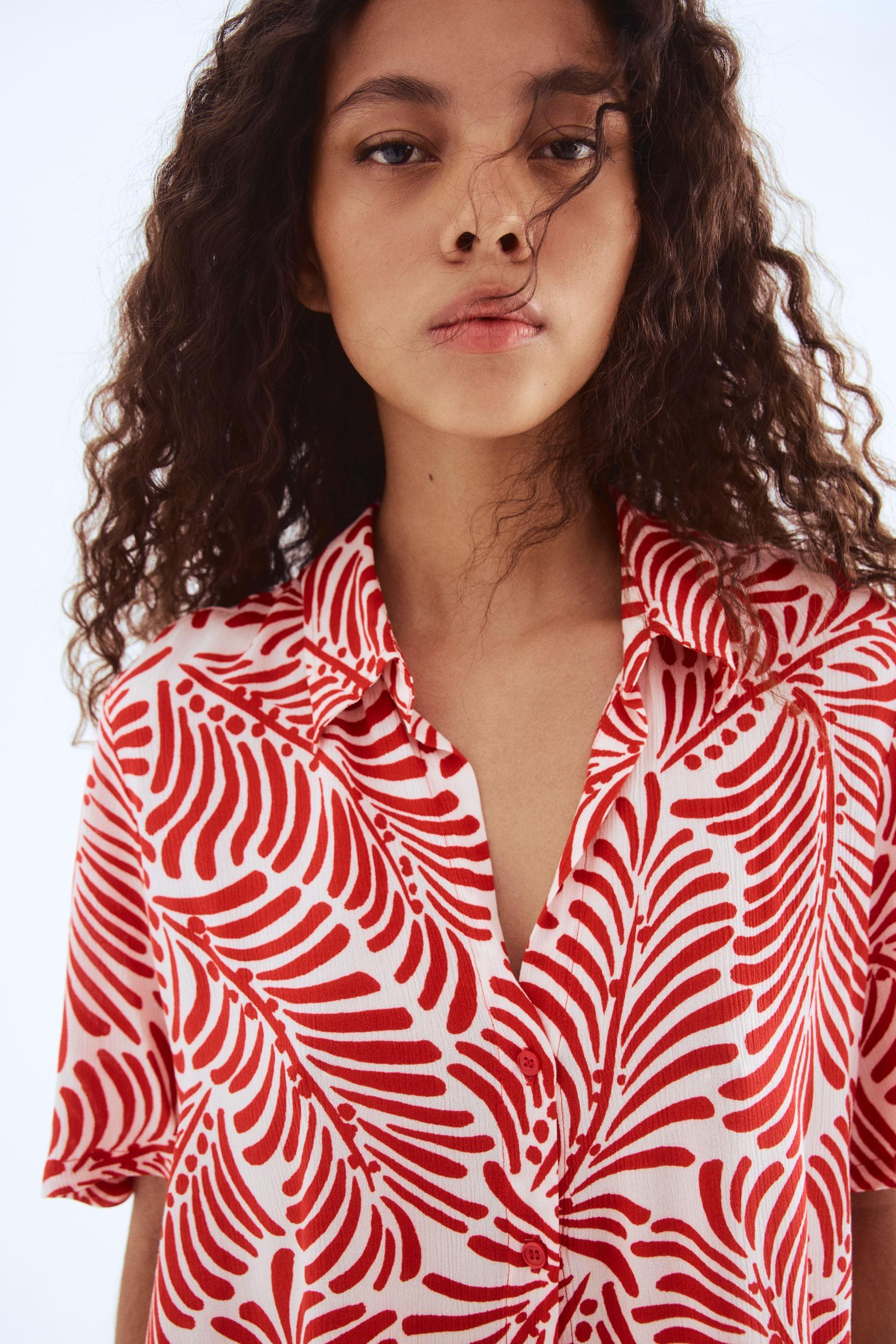 Crinkled Viscose Shirt Product Image
