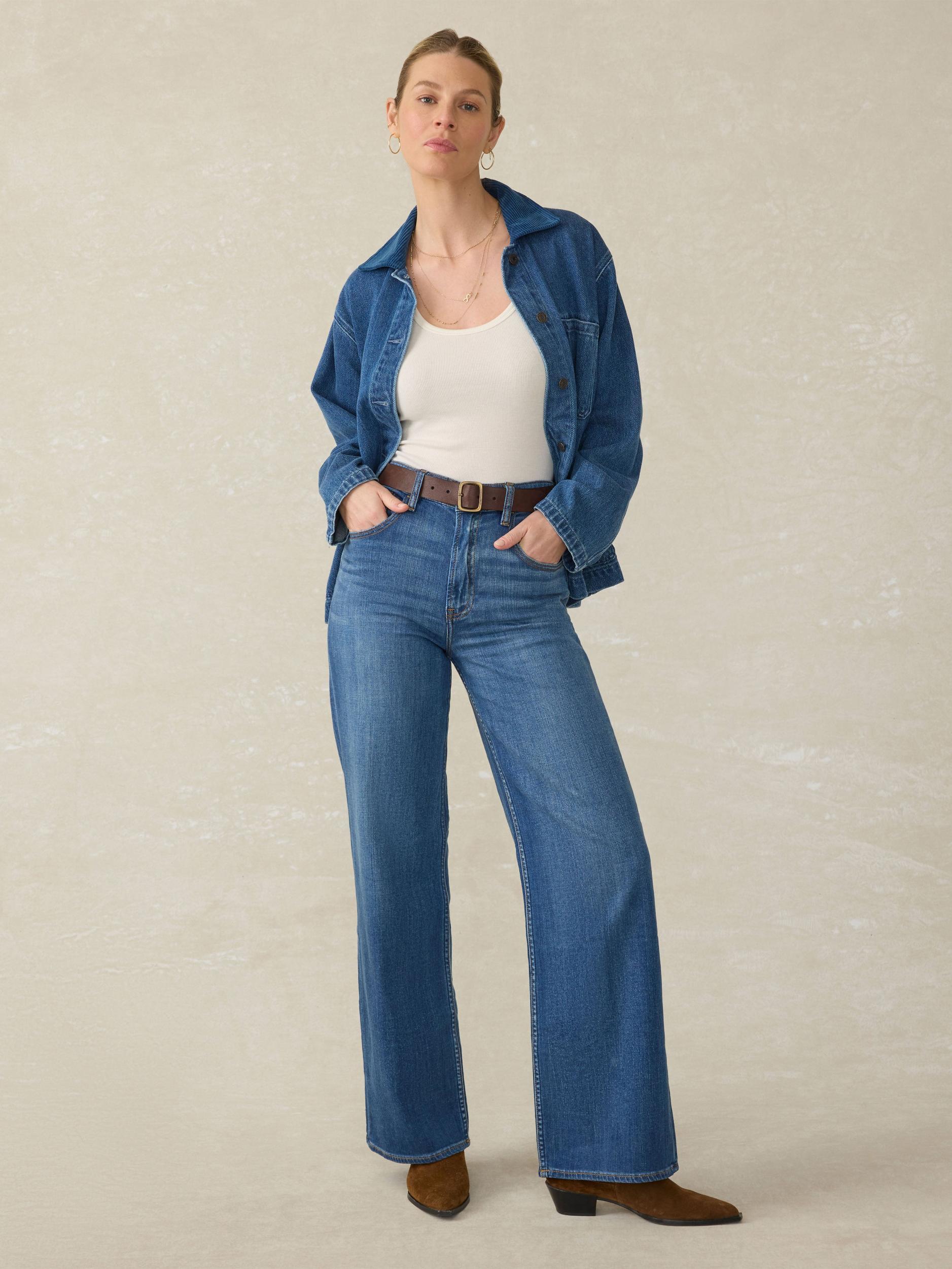 Saturday Denim Wide Leg - Indigo Coast Wash Female Product Image