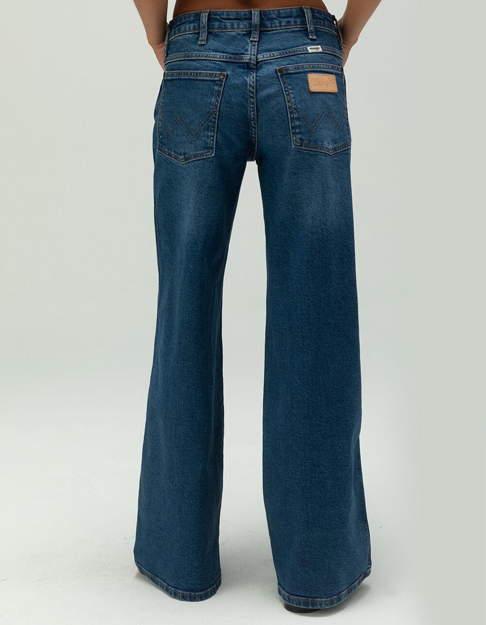 WRANGLER Worldwide Mid Rise Wide Leg Womens Jeans - MEDIUM WASH Product Image