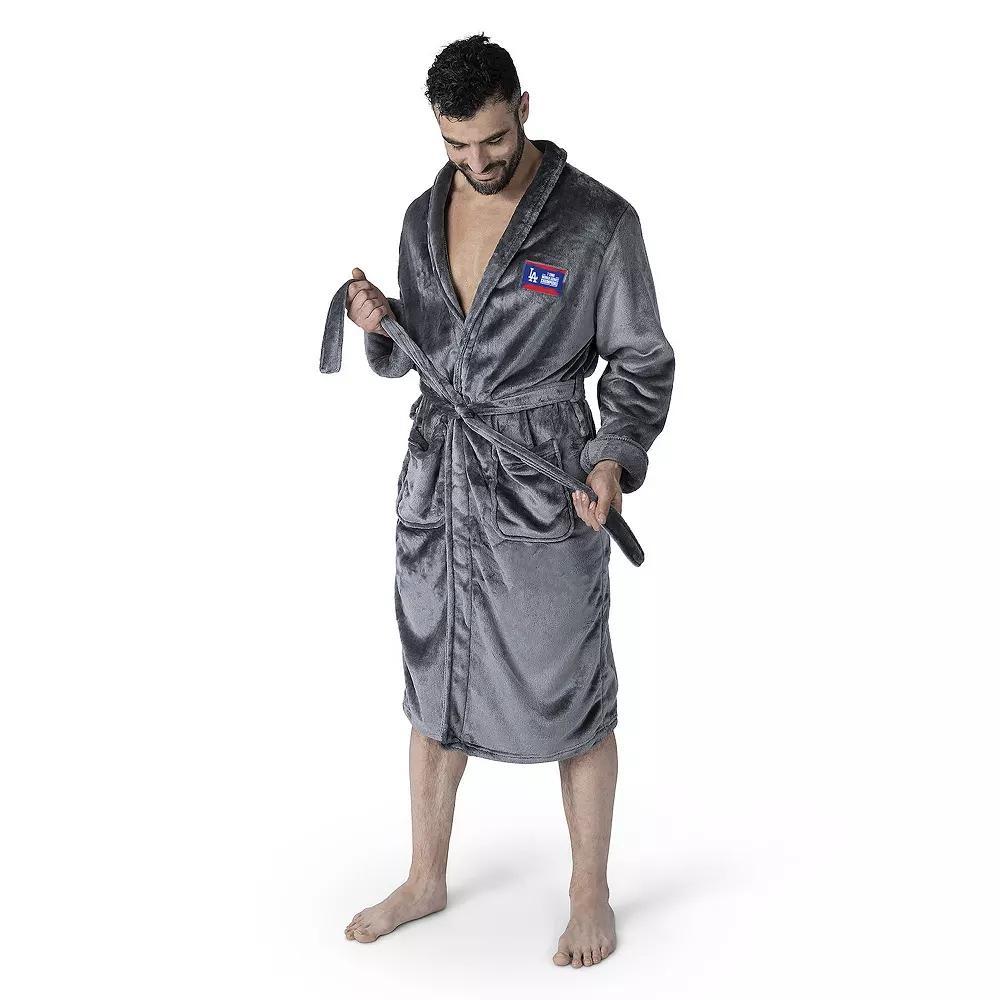 Los Angeles Dodgers MLB 2024 World Series Multi Champions Keepsake Charcoal L/XL Silk Touch Bathrobe, Mens Product Image