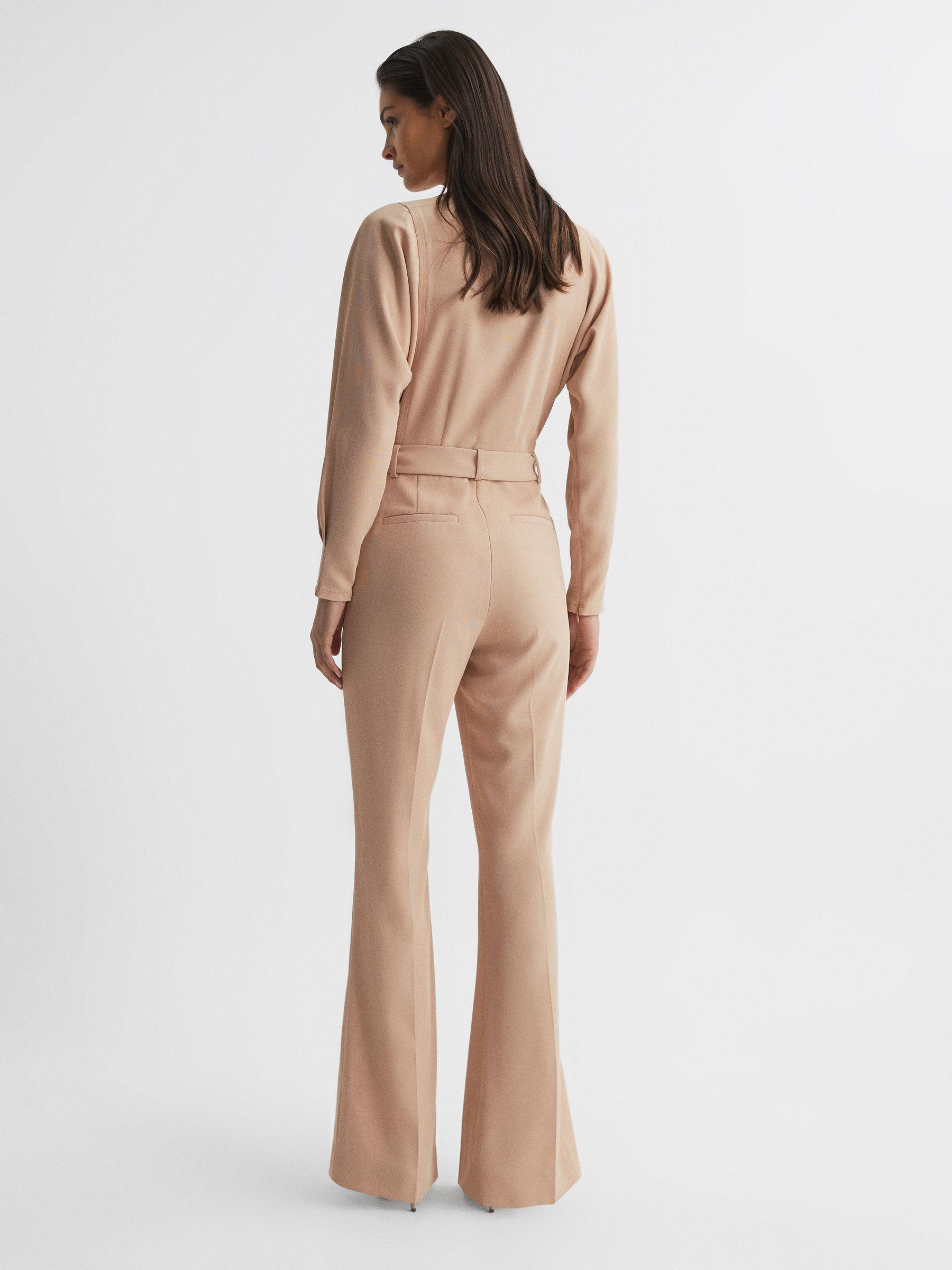 Wide Leg Jumpsuit in Nude Product Image