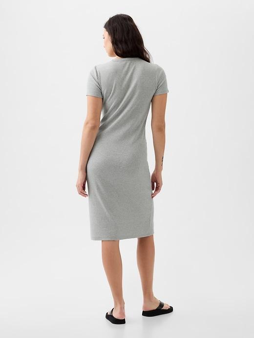 Modern Rib Midi T-Shirt Dress Product Image