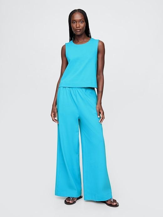 Heavyweight Organic Cotton Wide-Leg Pants Product Image