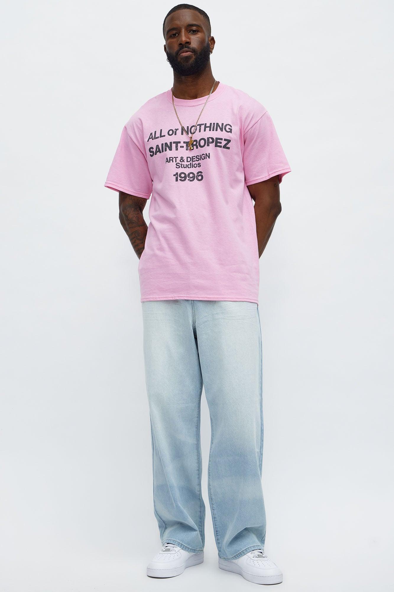 All Or Nothing Saint Tropez Short Sleeve Tee - Pink Male Product Image