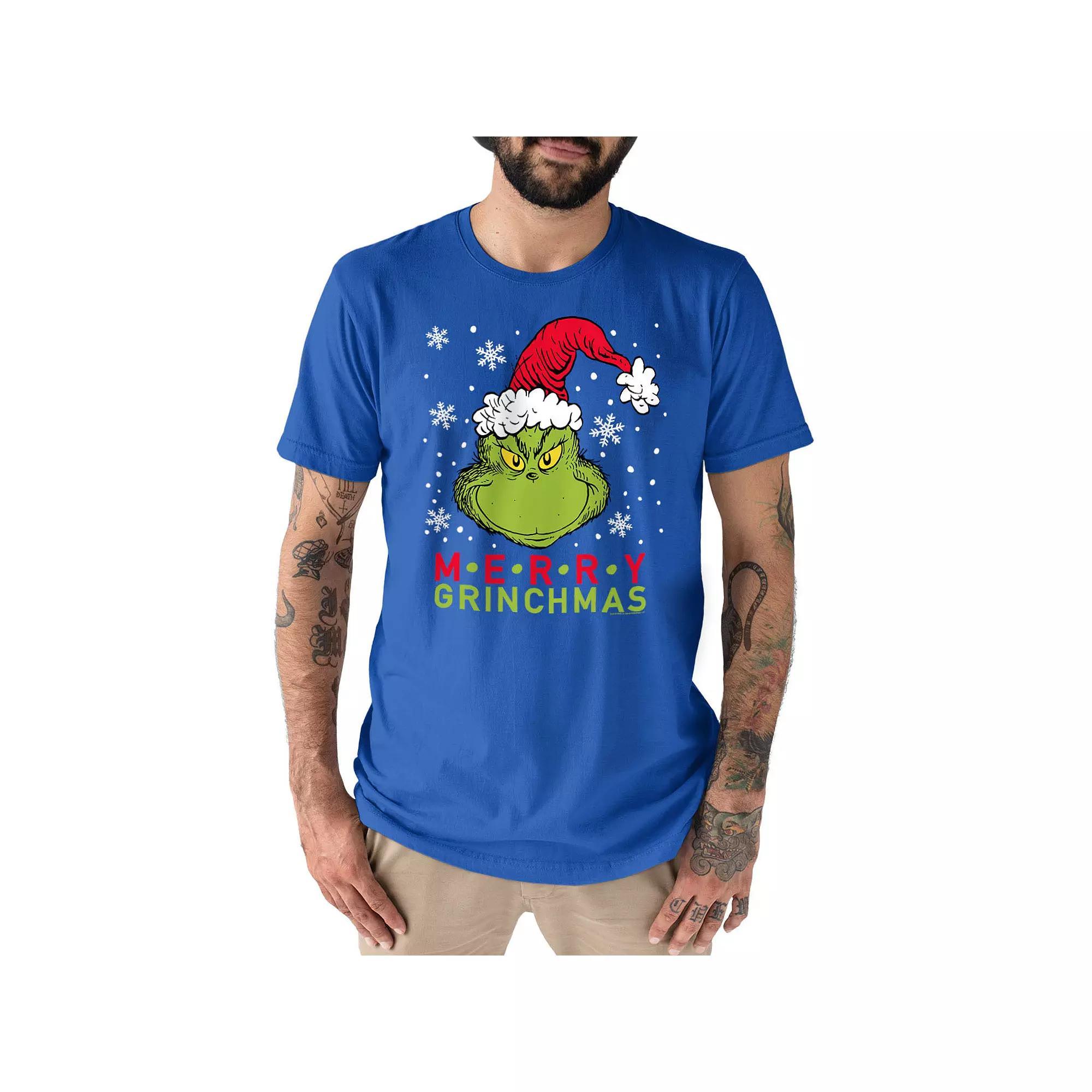 Men's Dr. Seuss The Grinch Grinchmas Tee, Size: Small, Black Product Image