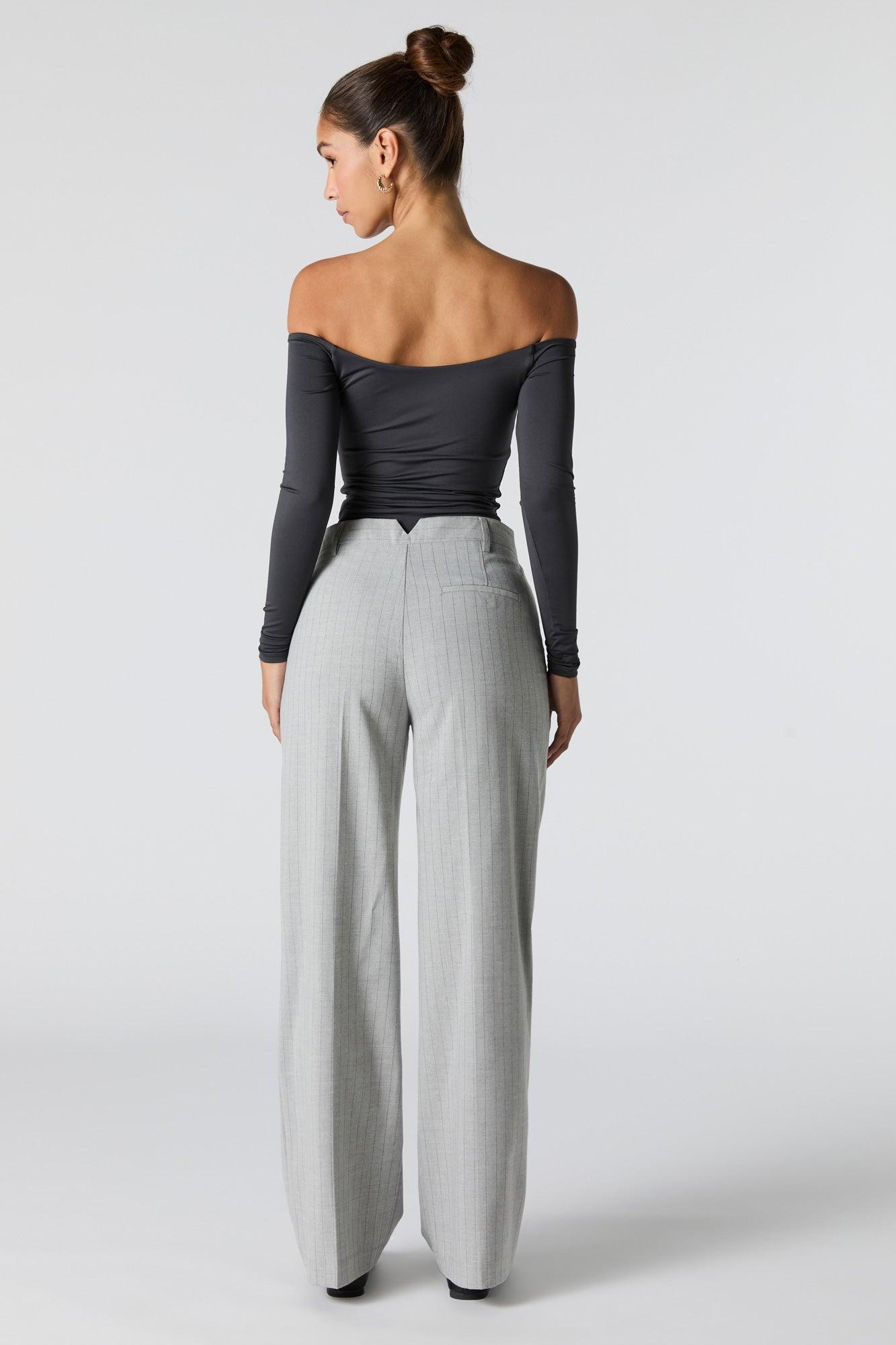 Pleated Wide Leg Dress Pant Female Product Image