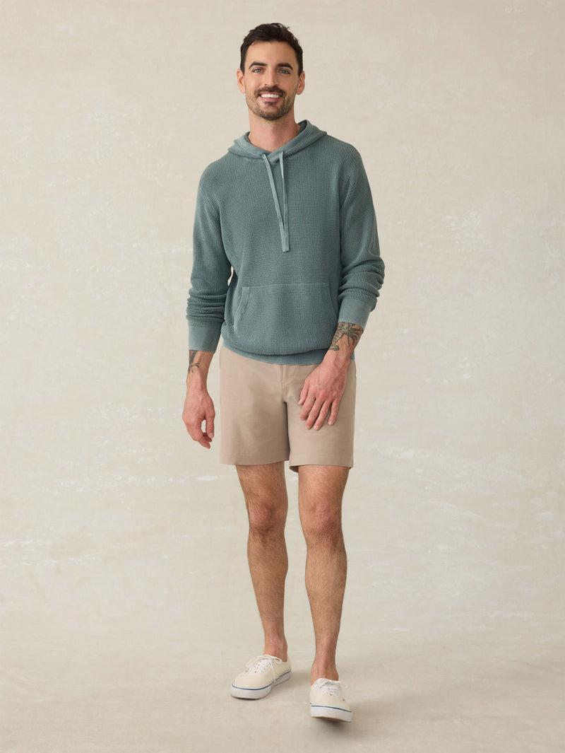 Sunwashed Sweater Hoodie - Mountain Olive Product Image