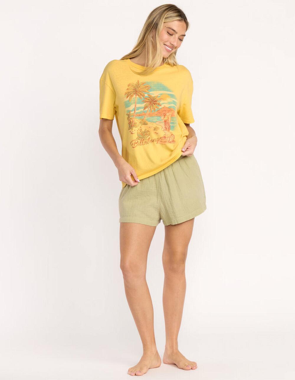 BILLABONG Trouble In Paradise Womens Boyfriend Tee - YELLOW Product Image