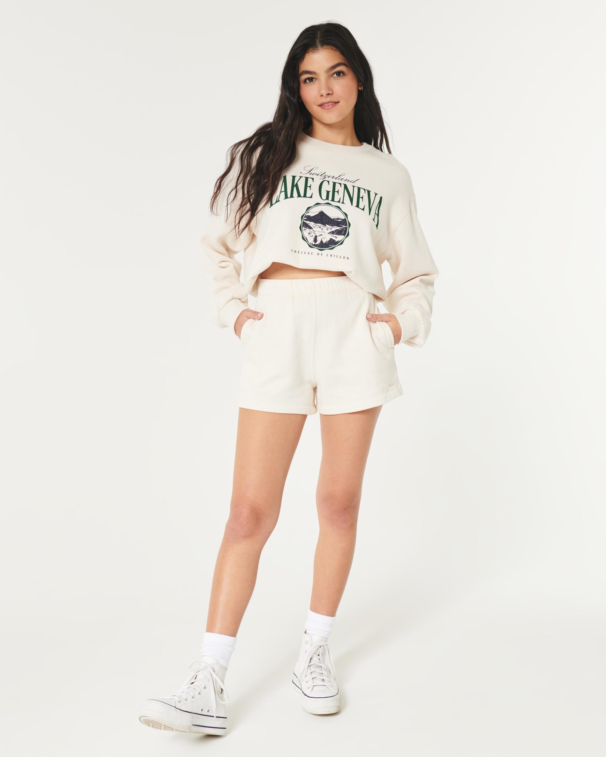 Adjustable Rise Fleece Shorts Product Image