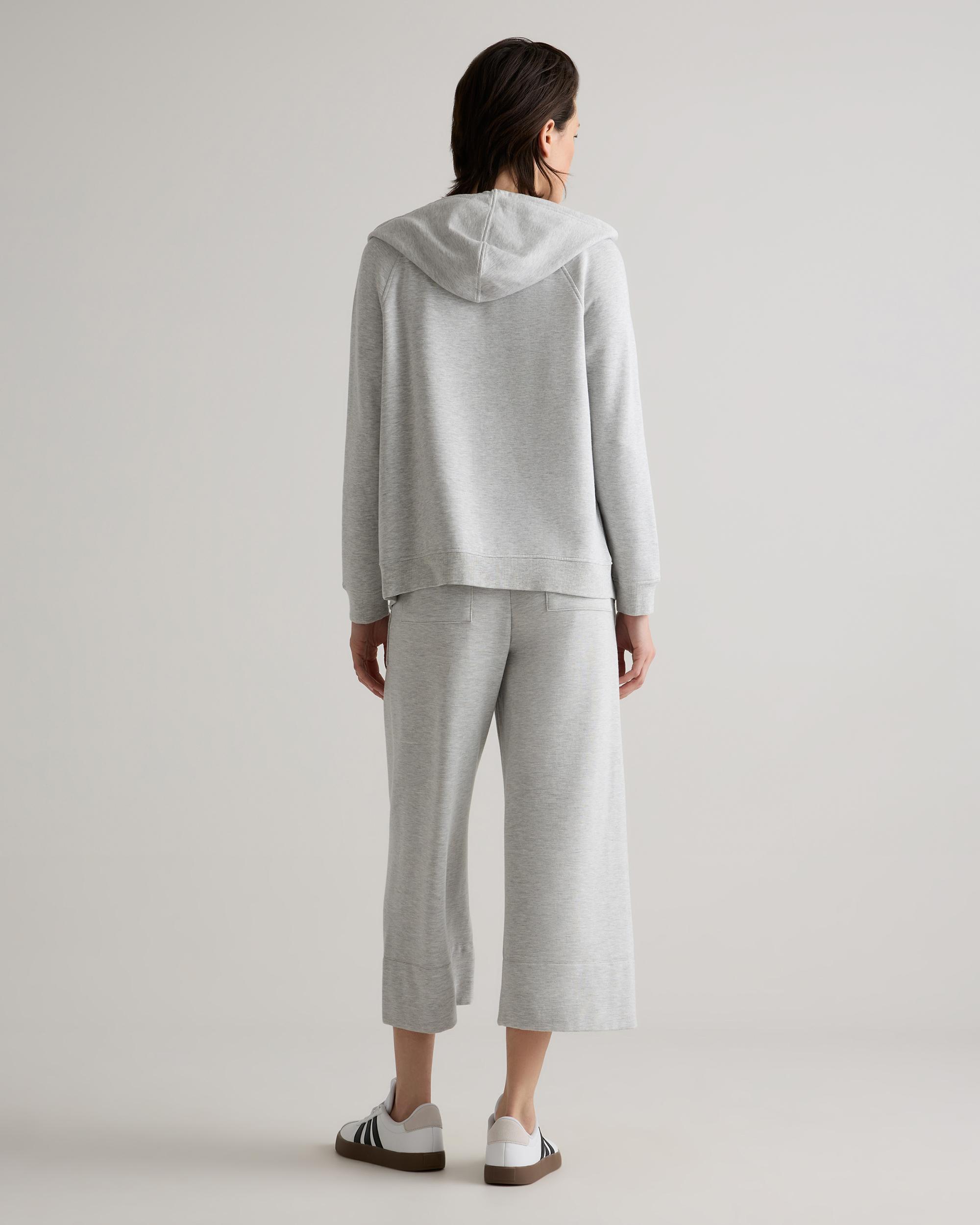 Quince | Women's SuperSoft Fleece Zip Up Hoodie Jacket Lenzing Modal Product Image