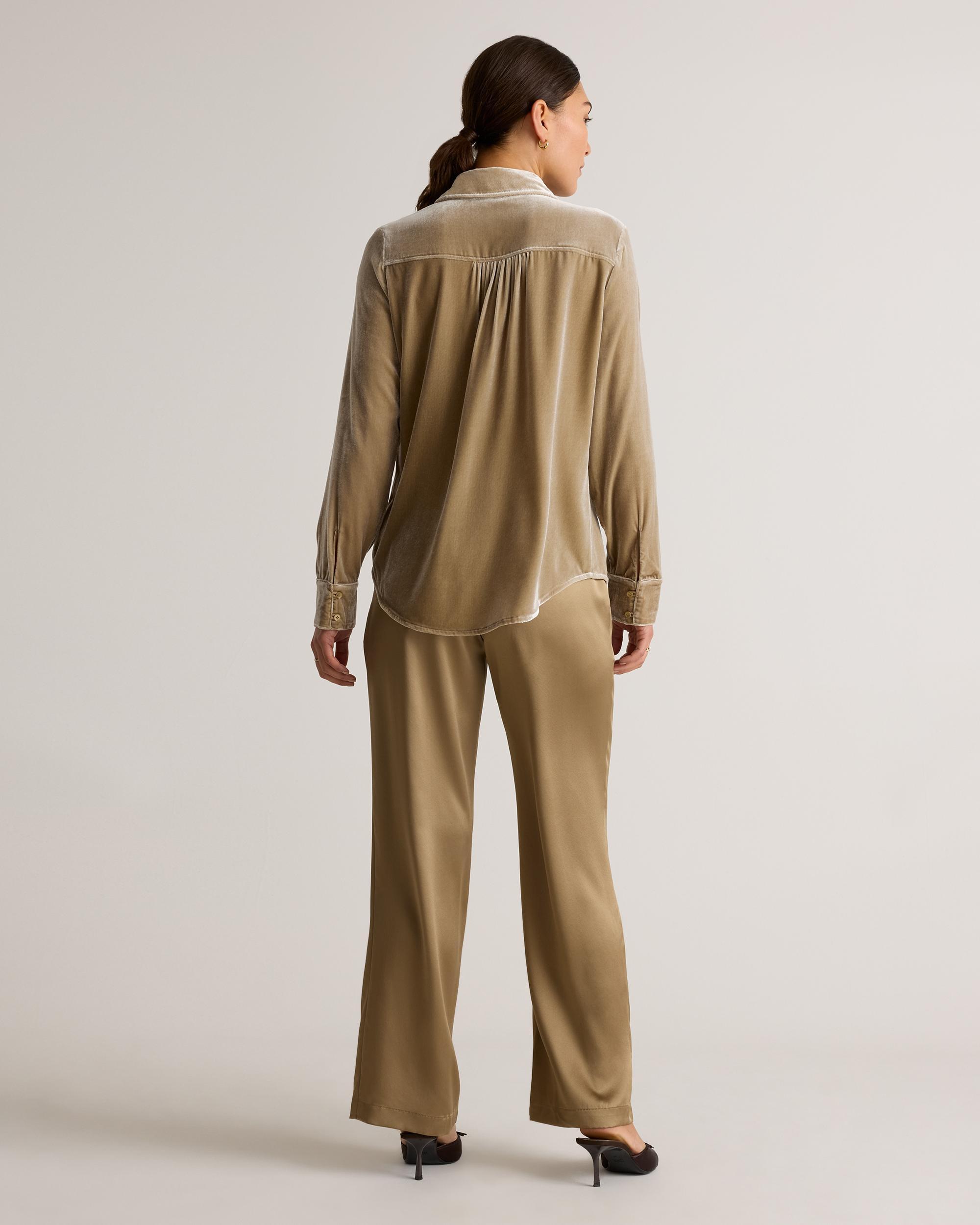 Quince | Women's Drawstring Wide Leg Pants Silk Product Image