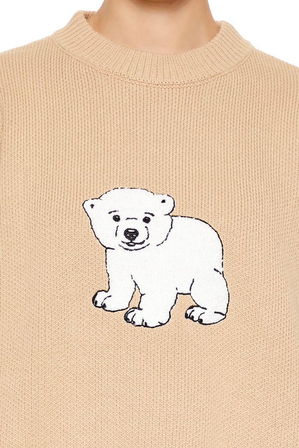 Polar Bear Crew Sweater | Forever 21 Product Image