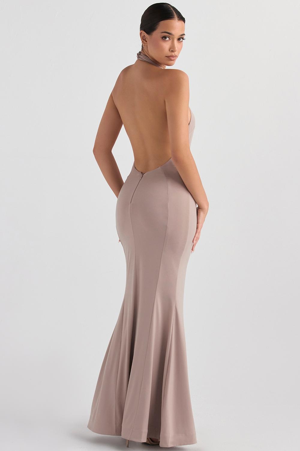 Juliette Mushroom Halter Gown Product Image