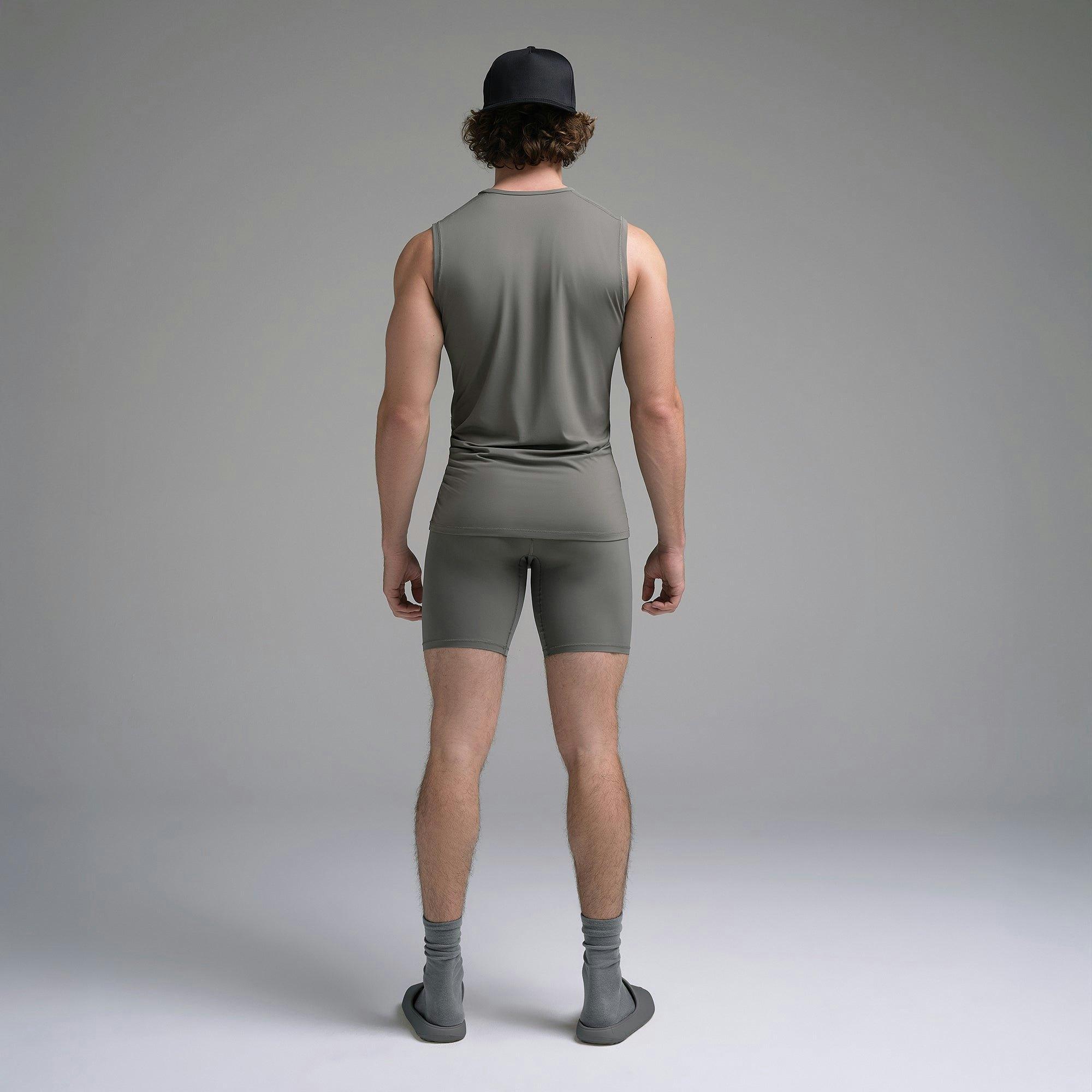 SKIMS SPORT MENS MUSCLE TANK | GUNMETAL Product Image