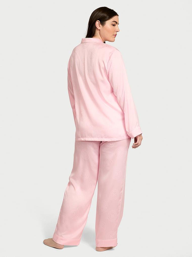 Glazed Satin Short Pajama Set Product Image
