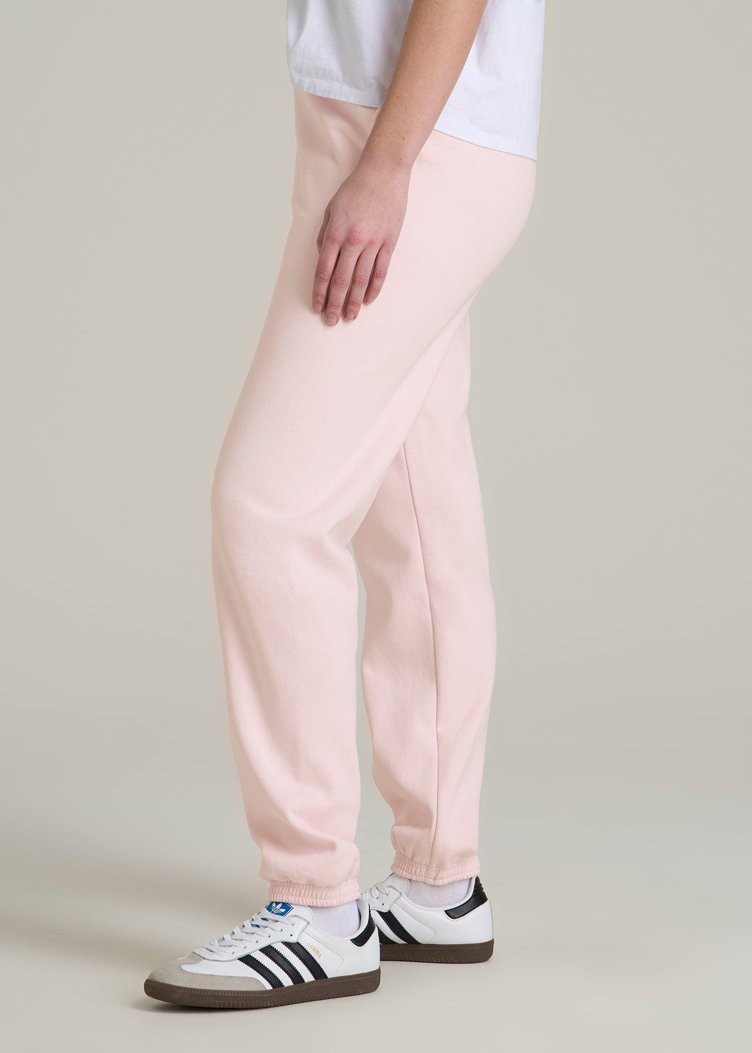 Wearever Fleece Relaxed Women's Tall Sweatpants in Barely Pink Product Image