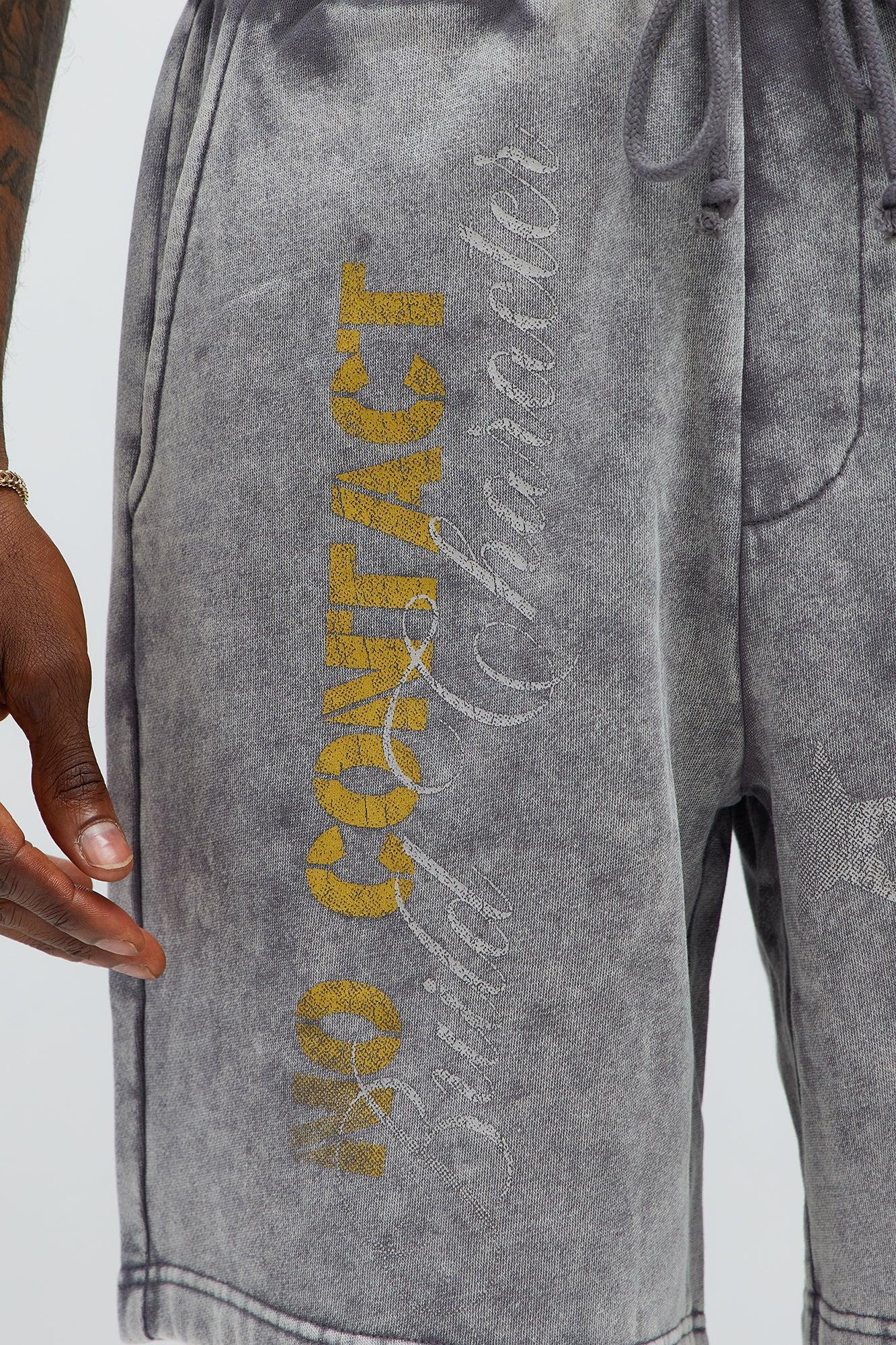 Build Character Baggy Sweatshort - Grey Male Product Image