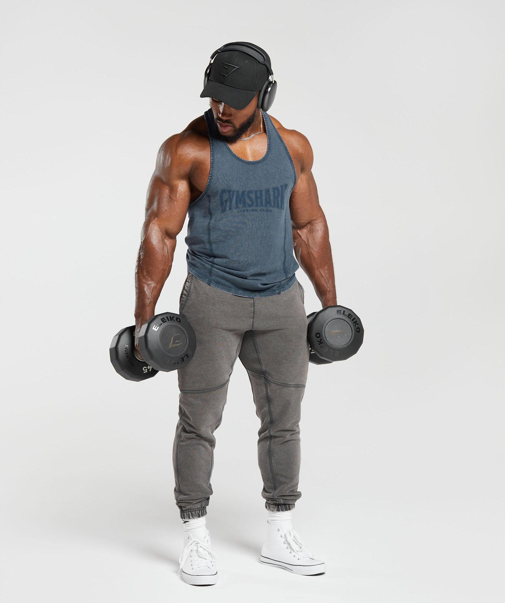 Gymshark Heritage Joggers - Onyx Grey Male Product Image