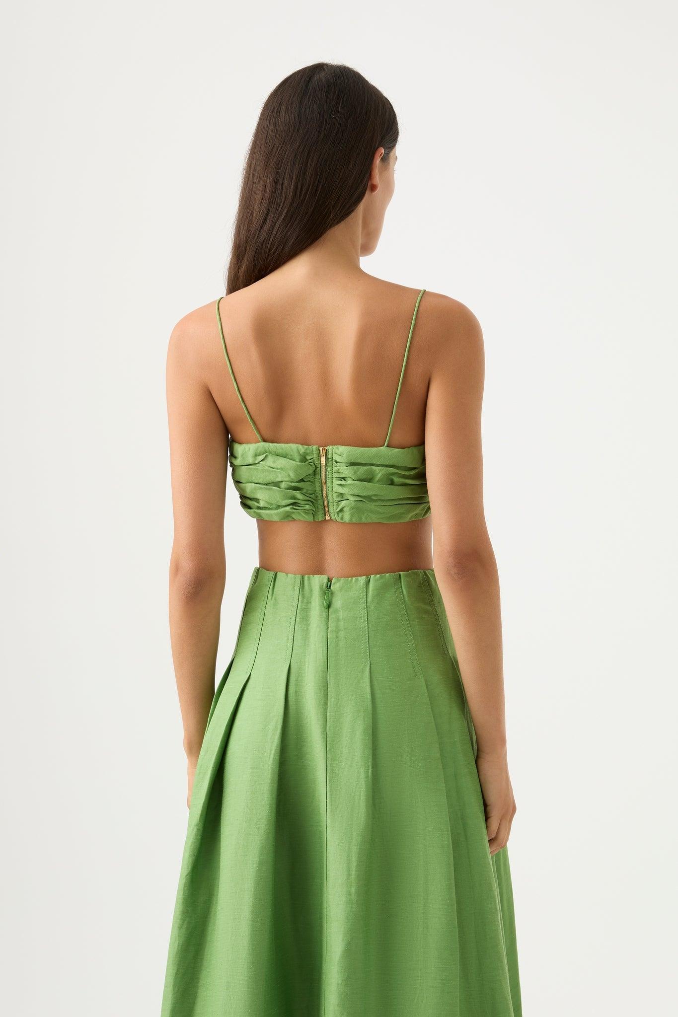 Thea Draped Twist Crop Top Product Image