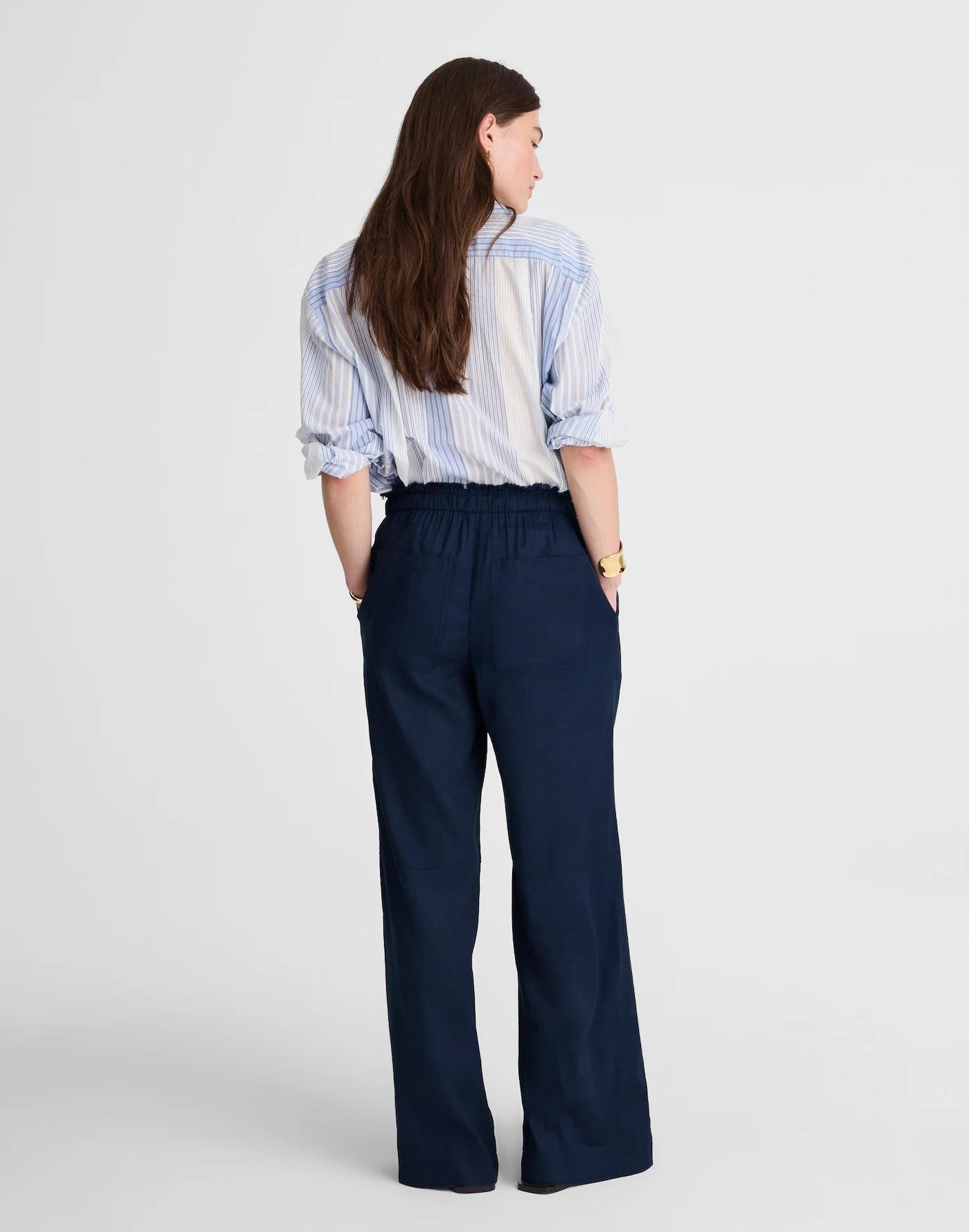 Raw-Edge Drawstring Pant Product Image