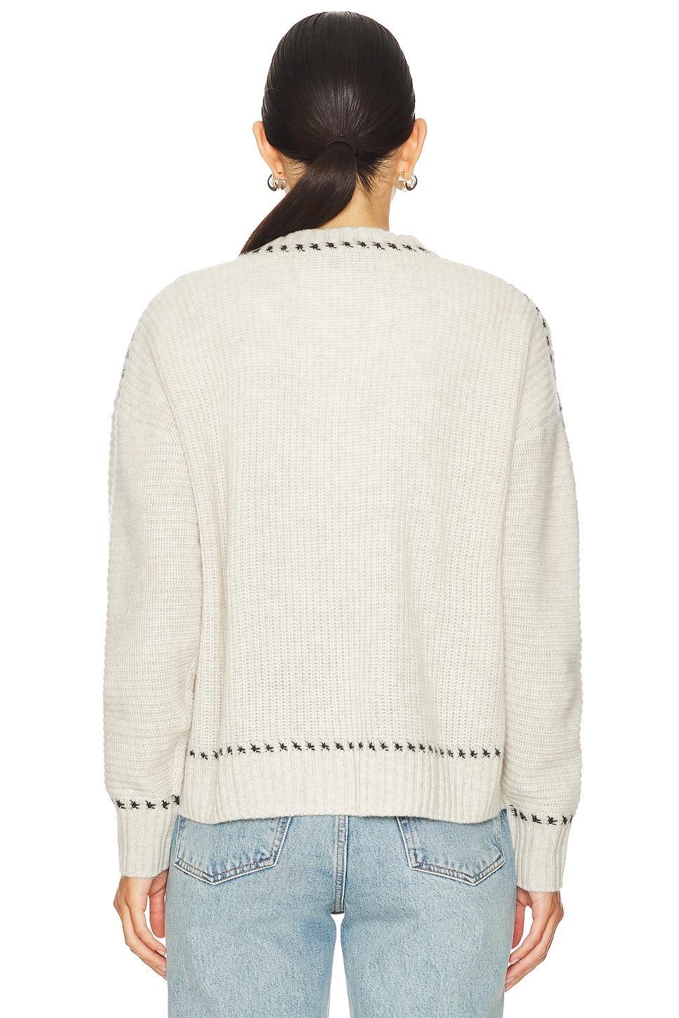 Shaker Crew With Contrast Stitch Detail Autumn Cashmere Product Image