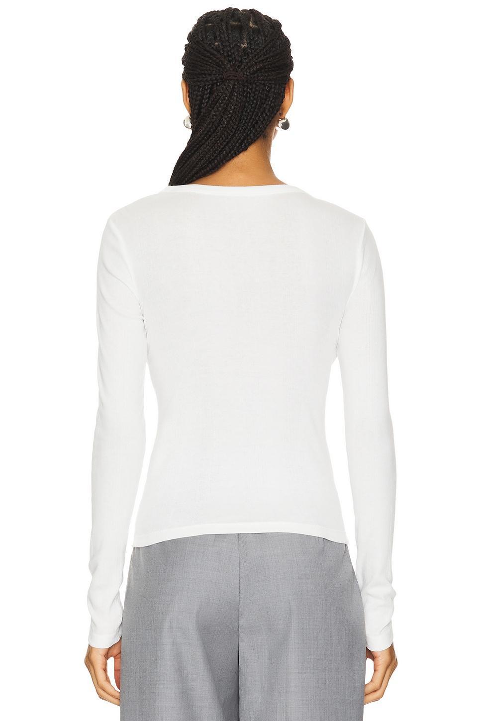 Organic Cotton Soft Rib Long Sleeve Top St. Agni Product Image