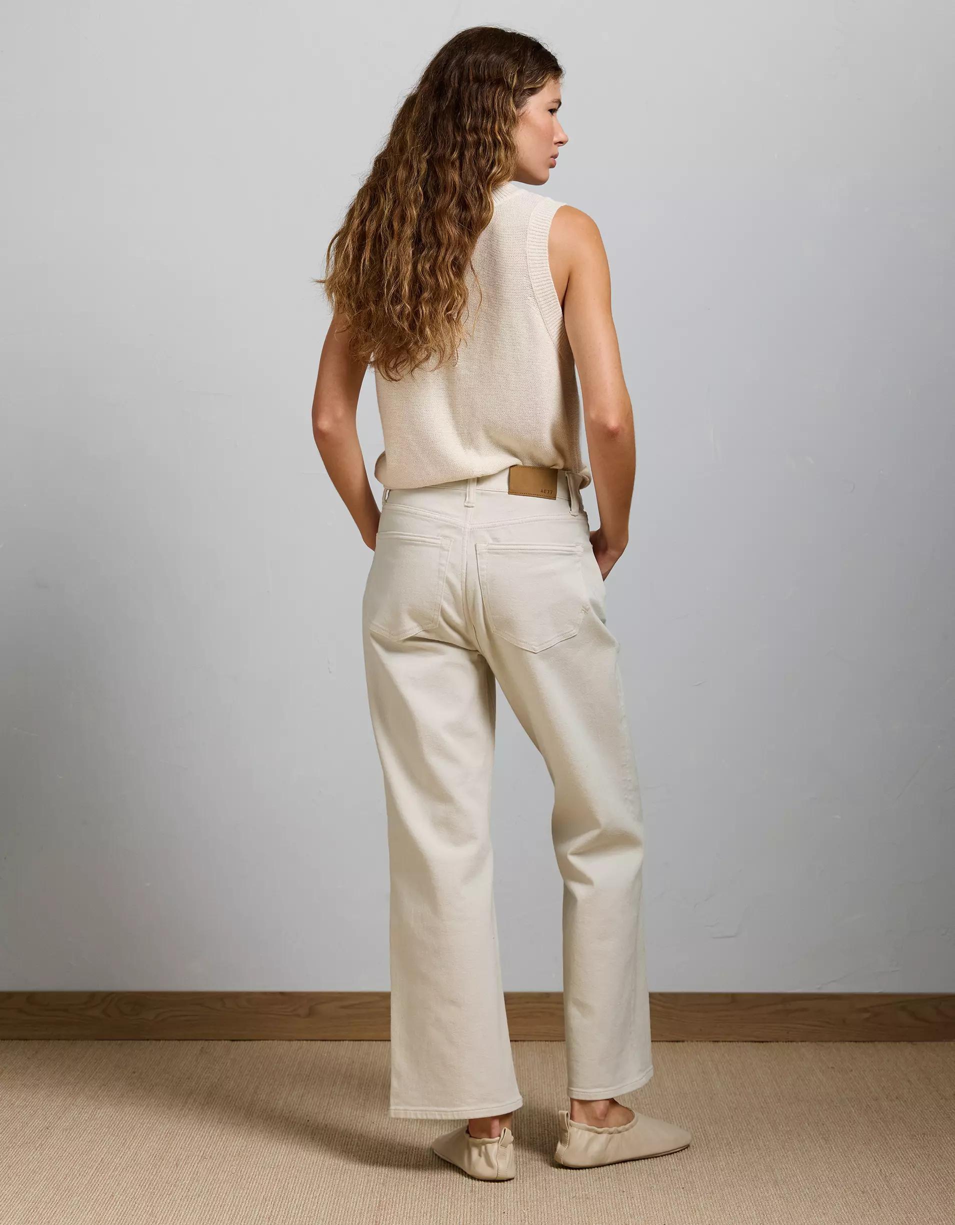 AE77 Premium Bootcut Crop Jean Product Image