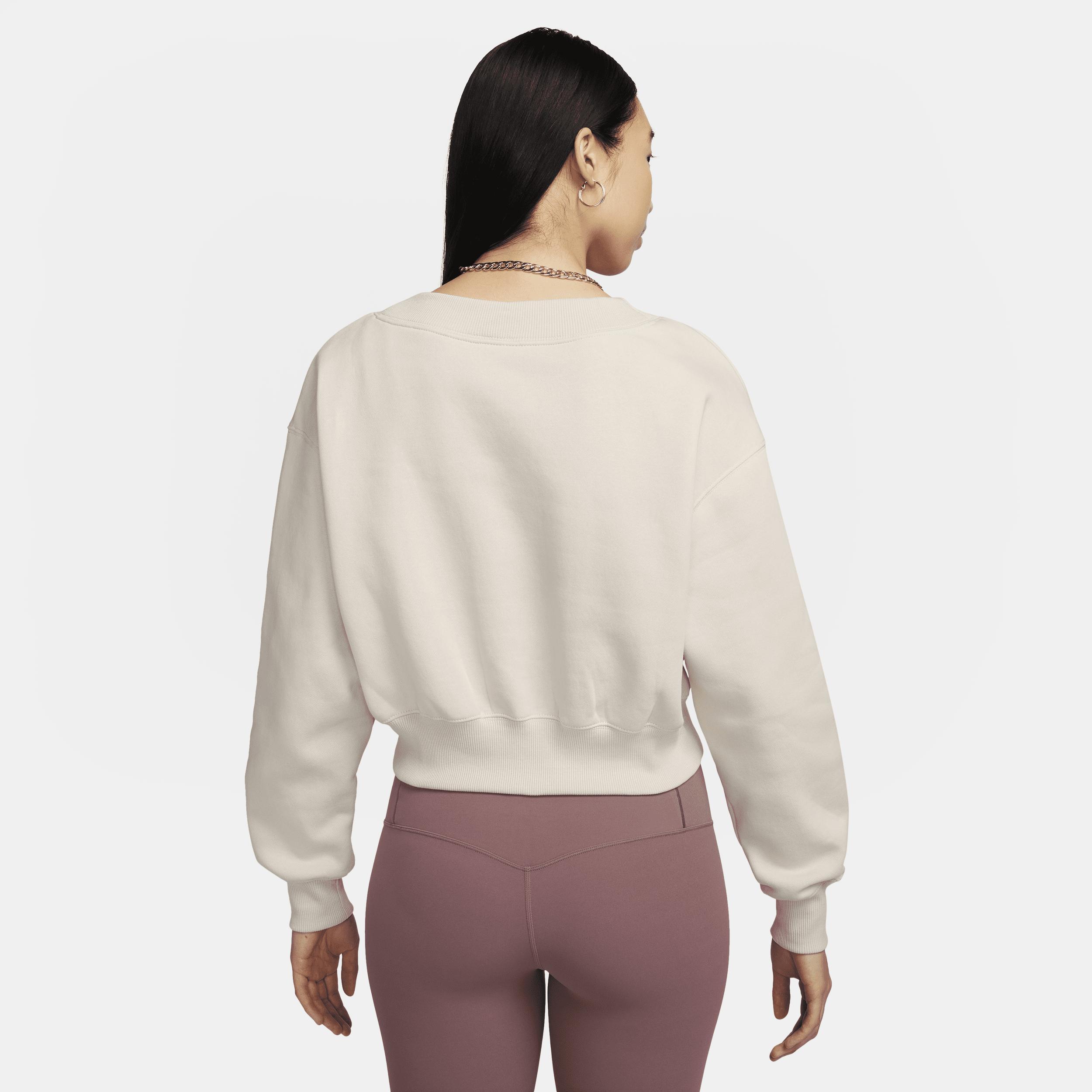 Nike Sportswear Phoenix Fleece Women's Cropped V-Neck Top Product Image
