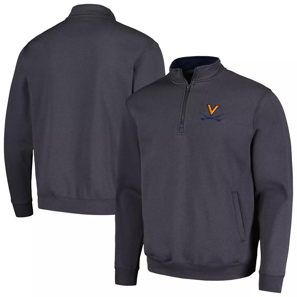 Men's Colosseum Charcoal Virginia Cavaliers Tortugas Team Logo Quarter-Zip Jacket, Size: 2XL Product Image