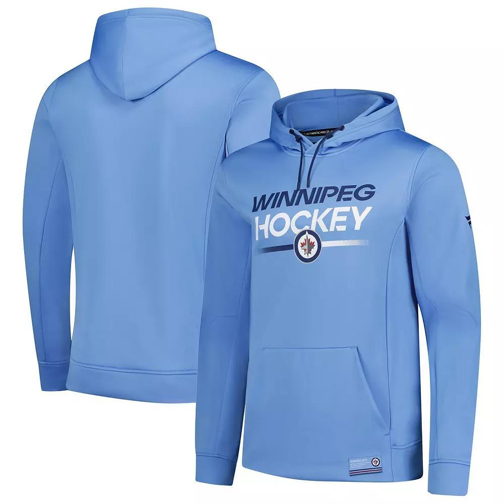 Men's Fanatics  Light Blue Winnipeg Jets Fleece Pullover Hoodie, Size: XL, Jts Light Product Image