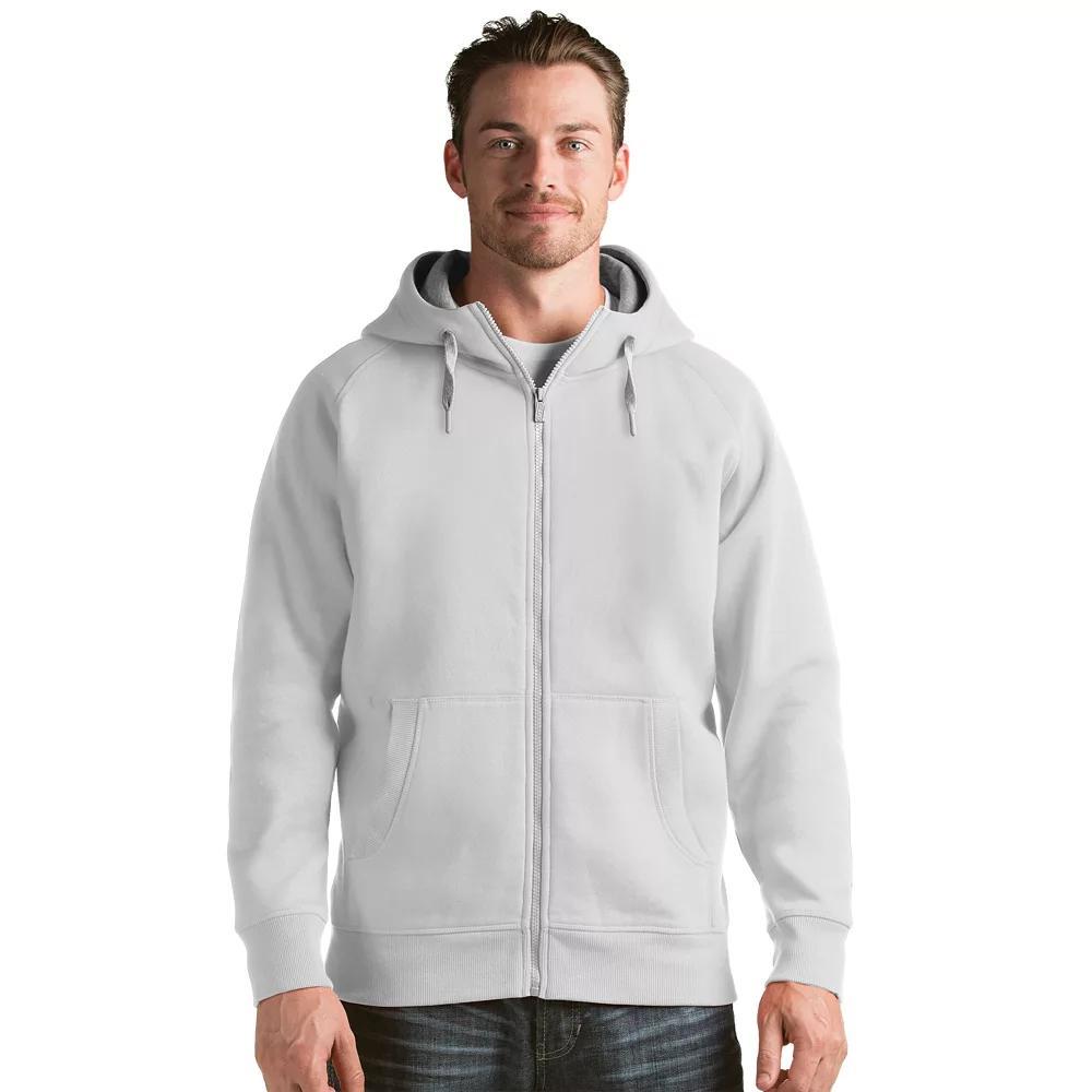 Men's Antigua Victory Full-Zip Hoodie, Size: Medium, White Product Image