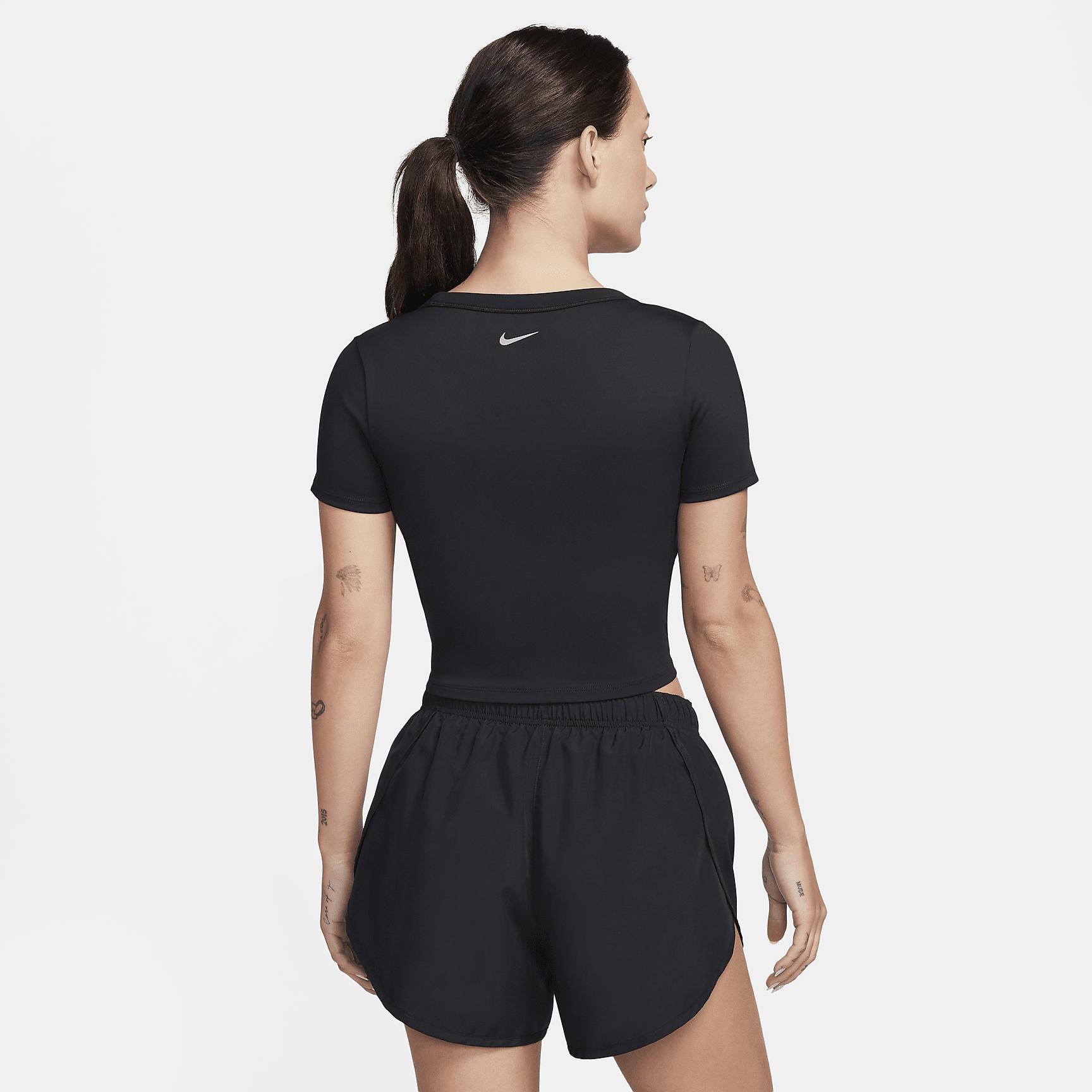 Nike One Fitted Women's Dri-FIT Short-Sleeve Cropped Top Product Image