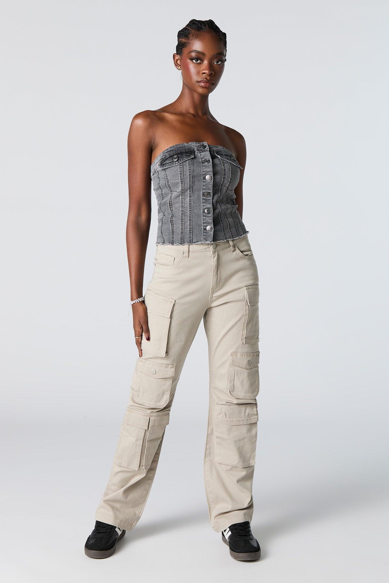 Multi Pocket Straight Leg Cargo Pant Female Product Image