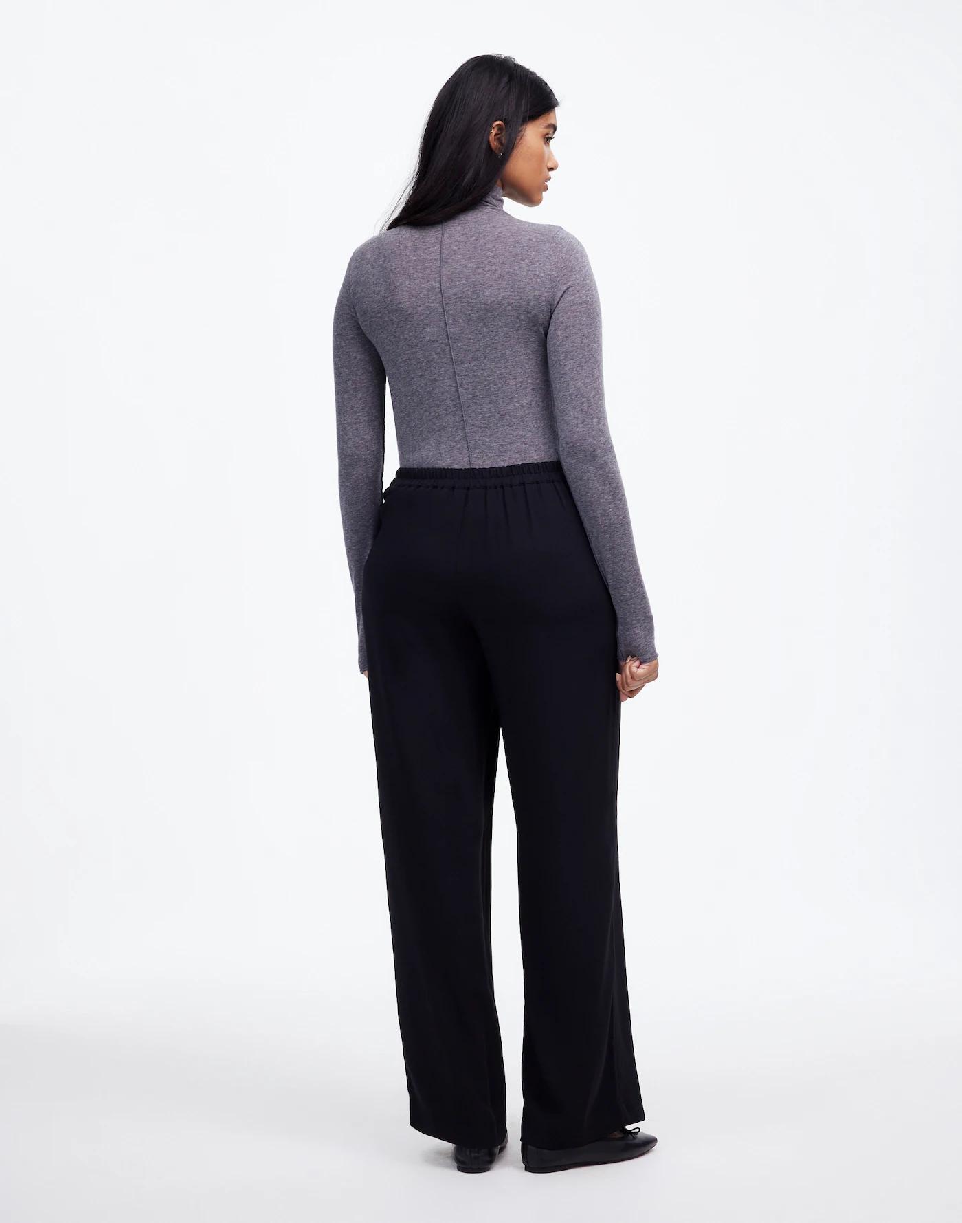 Tall Pull-On Straight Pants in Crepe Product Image
