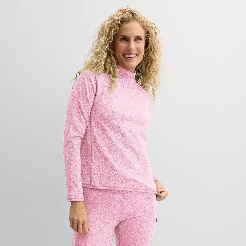Women's Tek Gear® Warm Gear Mockneck Top, Size: XL, Grey Product Image
