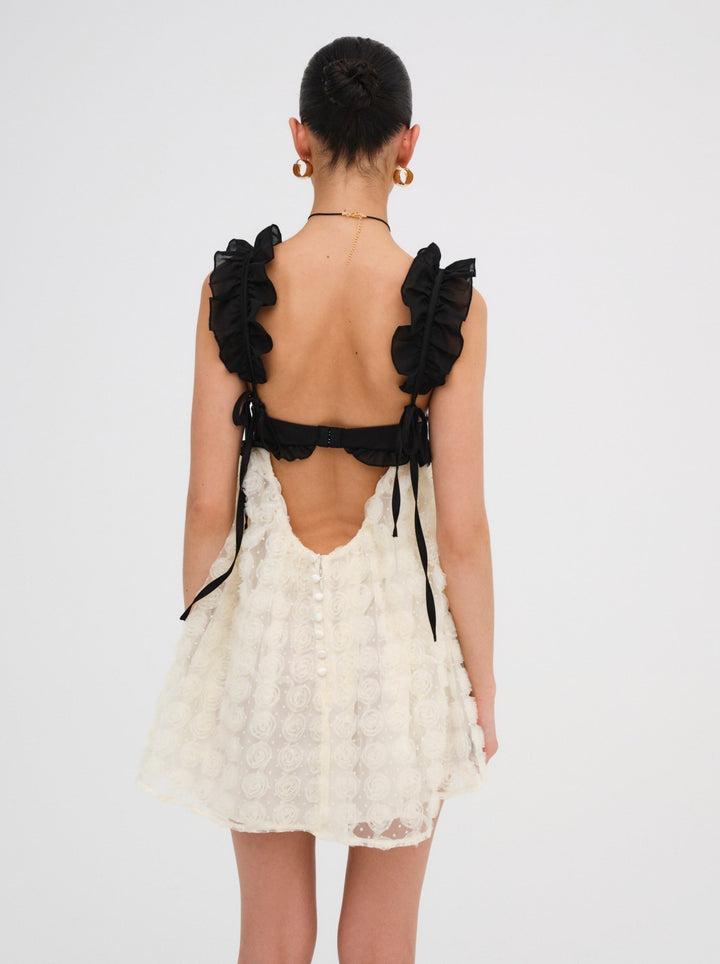 Poppy Mini Dress — Ivory Product Image