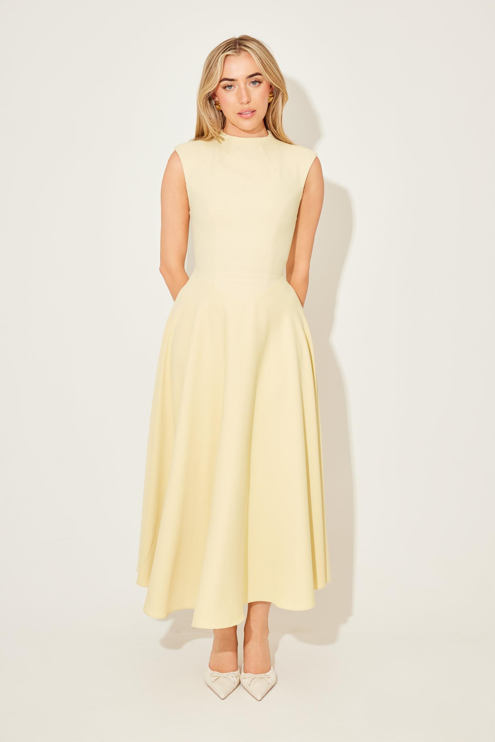The Ultimate Muse Sleeveless High Waist Midi Dress Product Image