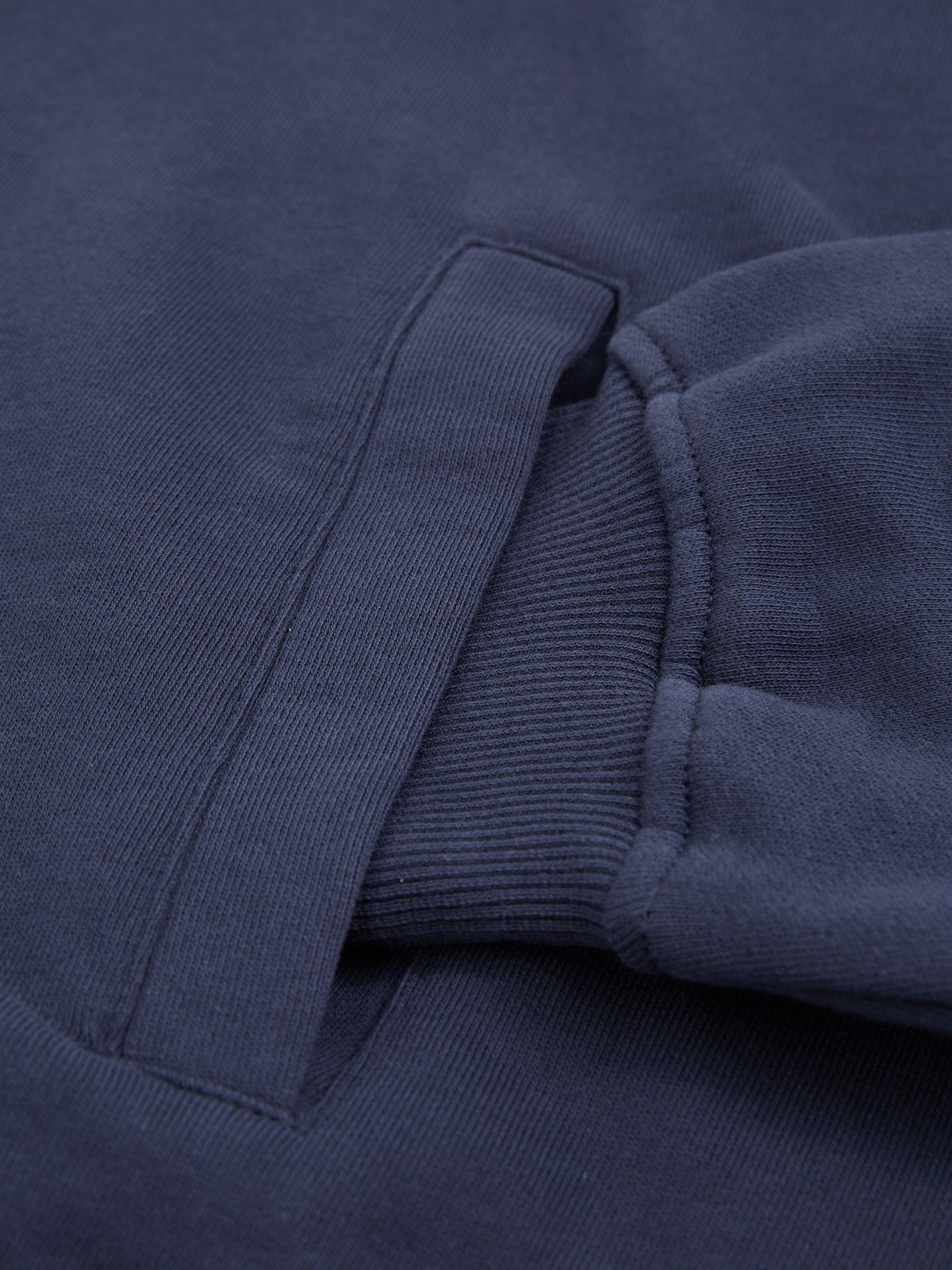 The Upside Cotton Zip-Through Hoodie in Navy Product Image