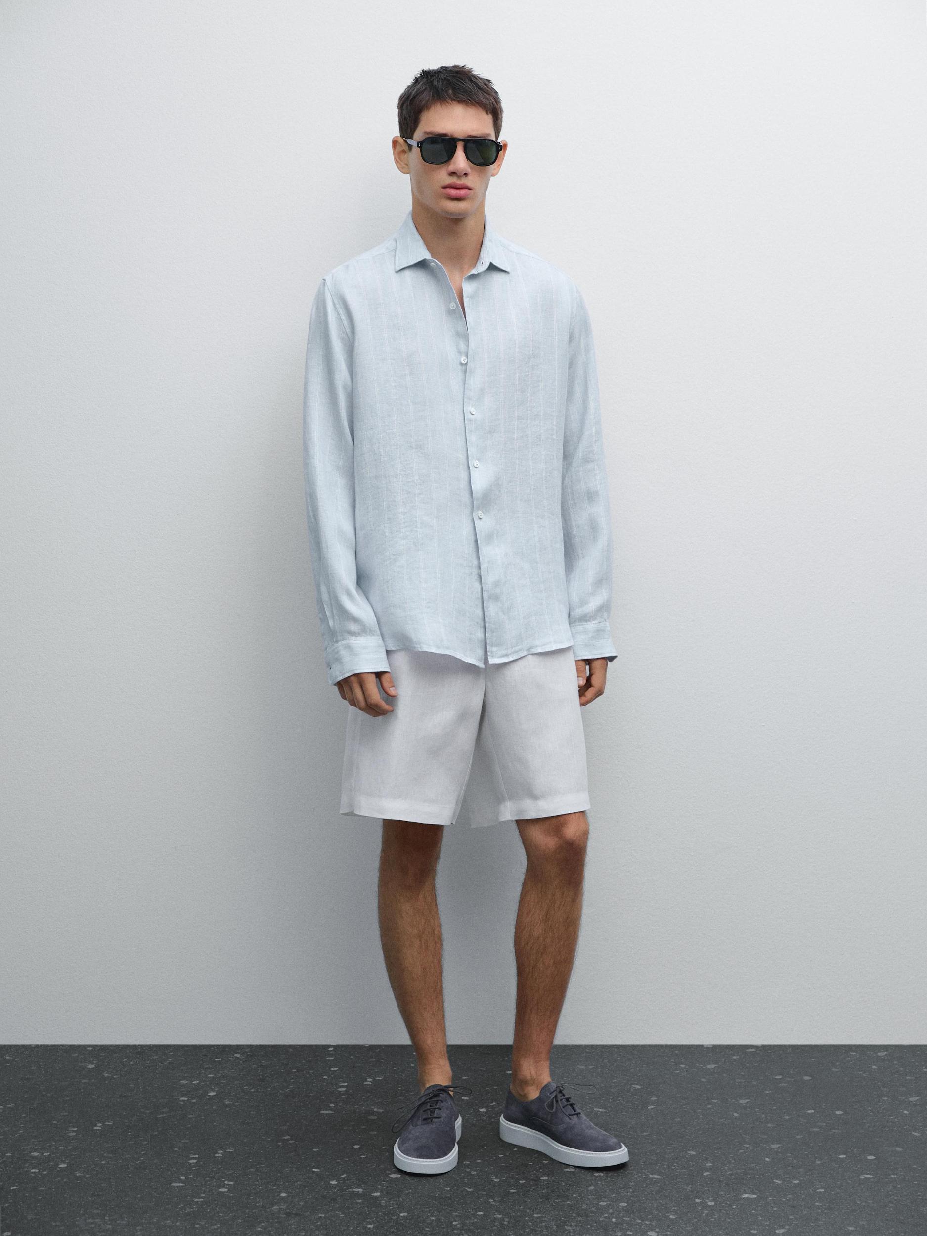 Regular fit double-stripe shirt Product Image